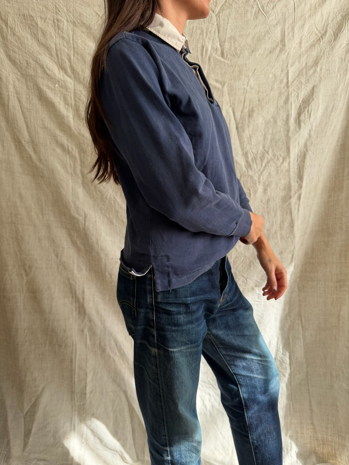 Navy Blue Rugby Shirt