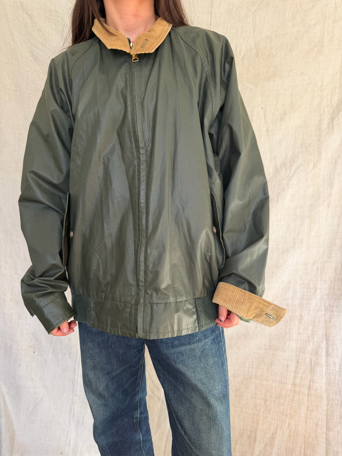 Green Woolrich Light Bomber Jacket
