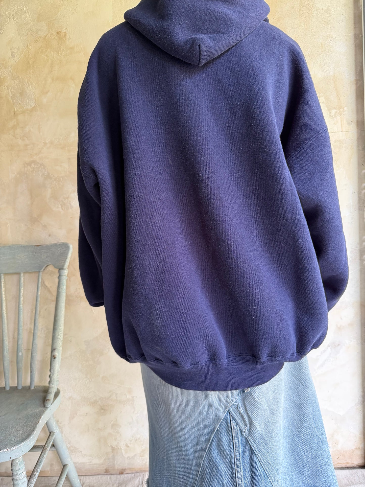 Navy Varsity Hoodie