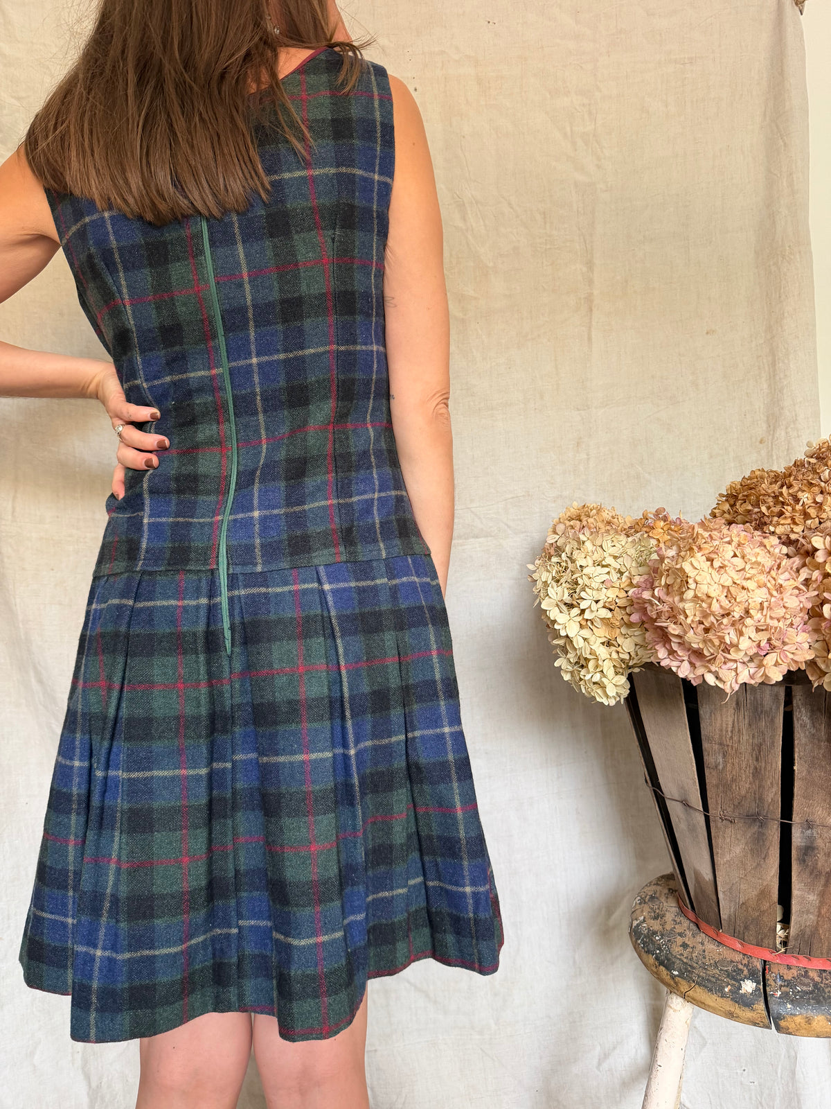 Plaid Wool Dress