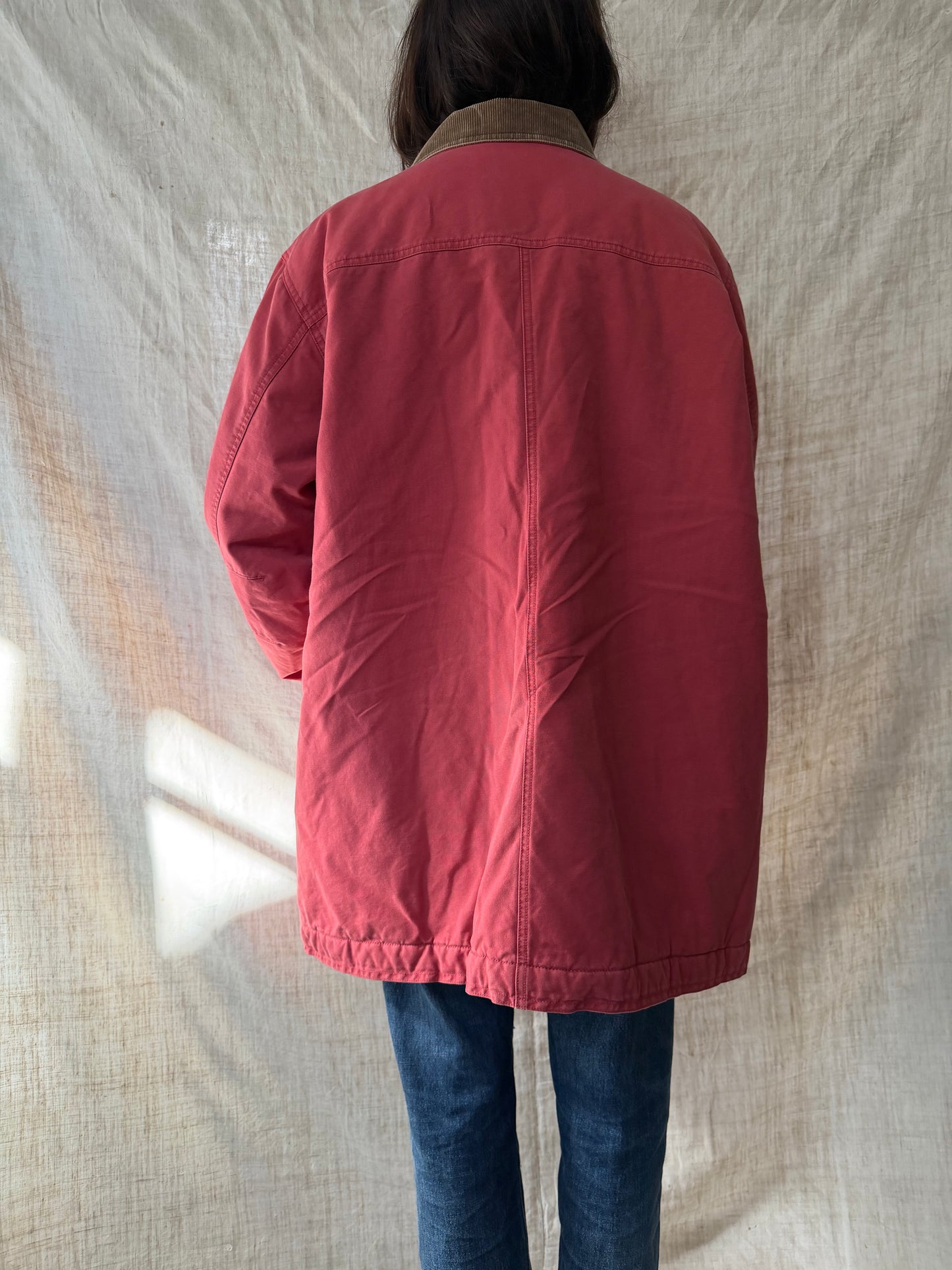 Faded Red LL Bean Barn Coat