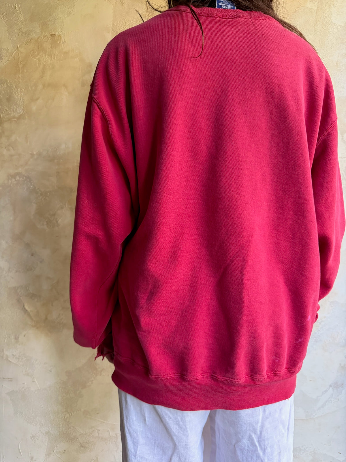 Faded Cherry Red Champion Crewneck