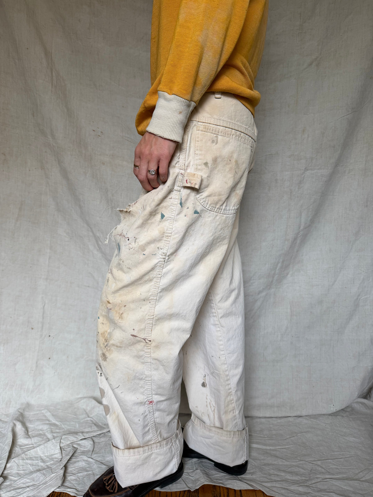 DeeCee Cream Painter Pants