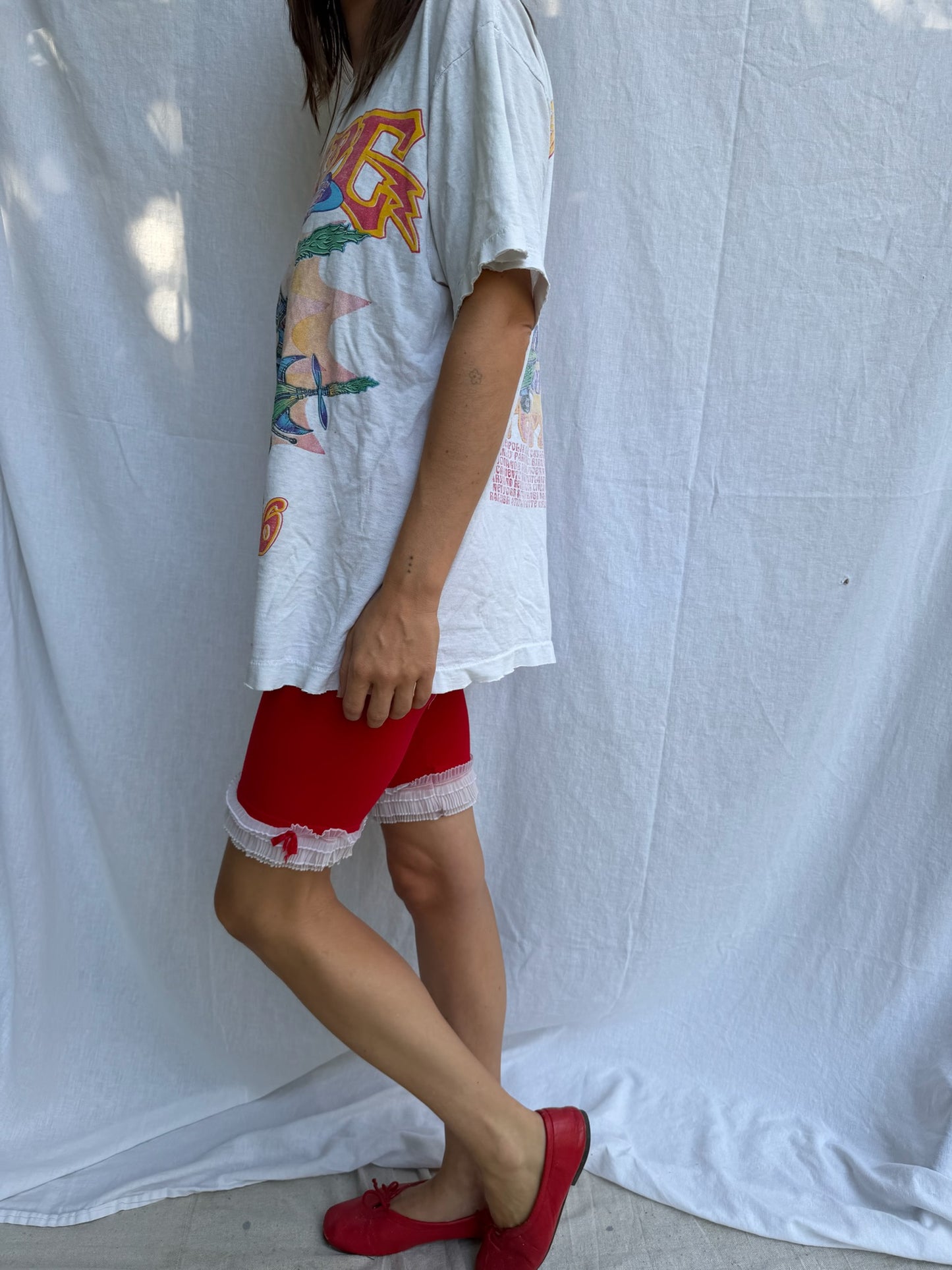 Cherry Red Ruffle Vintage Bloomer
