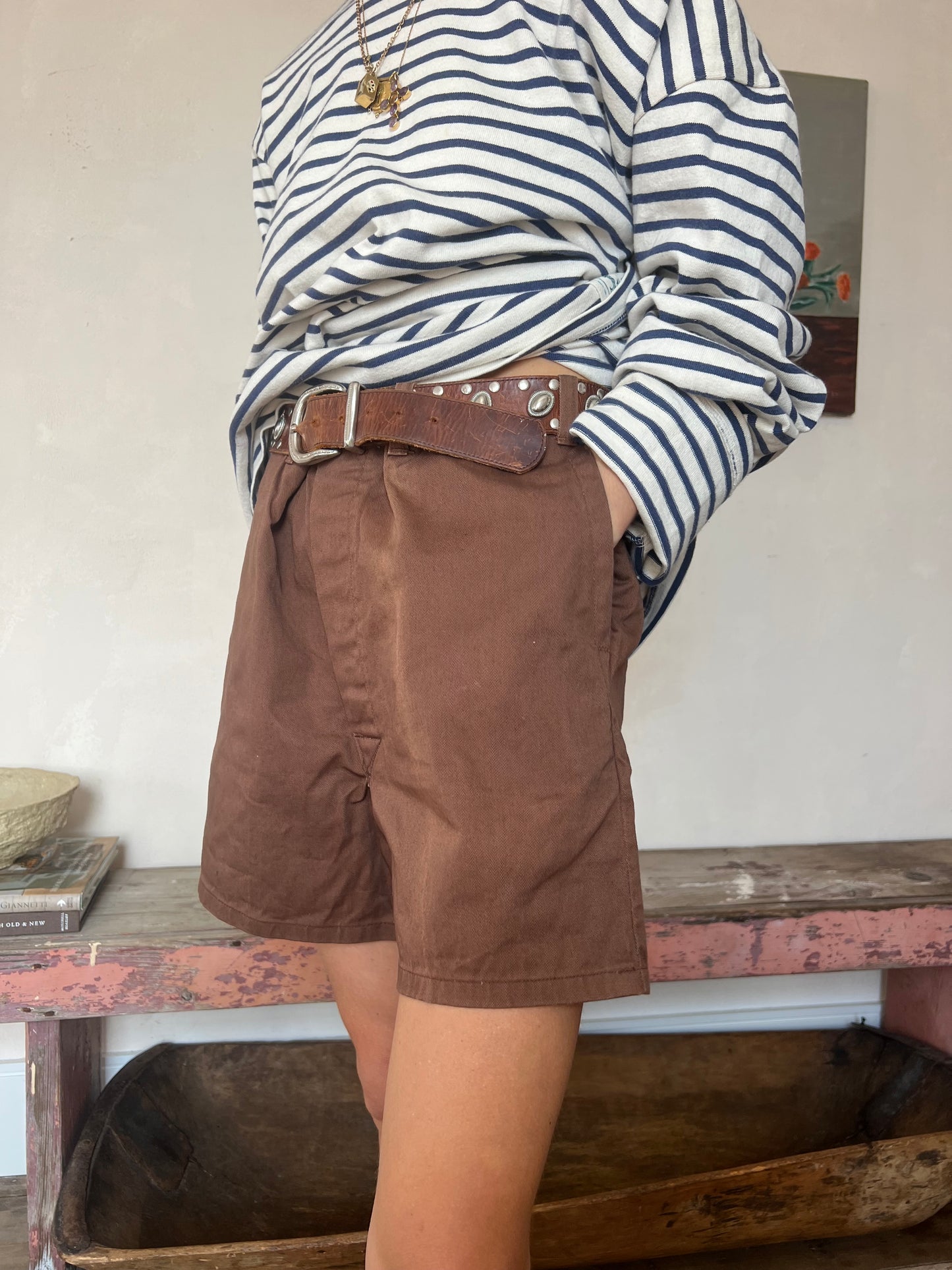 Brown Workwear Shorts
