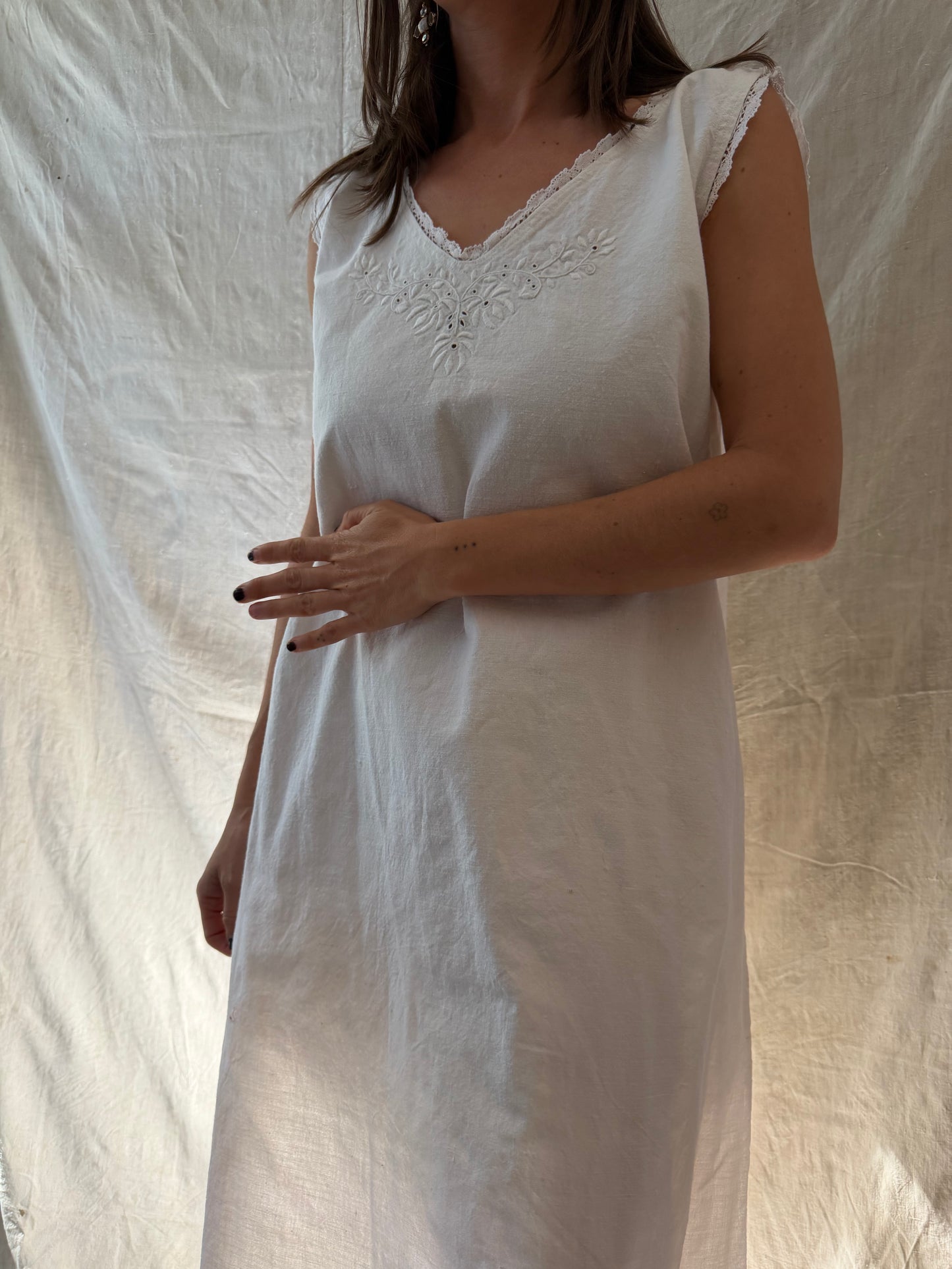 Antique Italian Heavyweight Cotton Smock