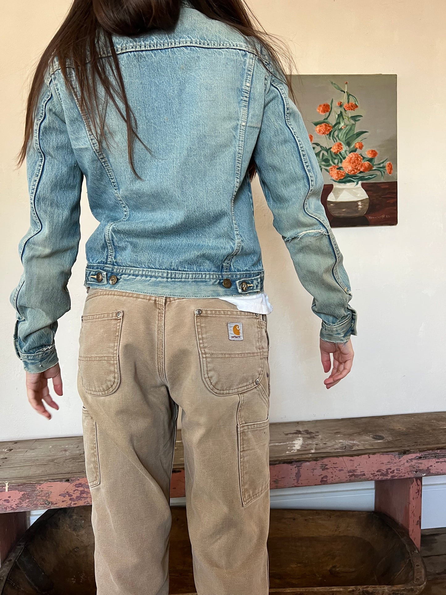 Lois Faded Denim Jacket