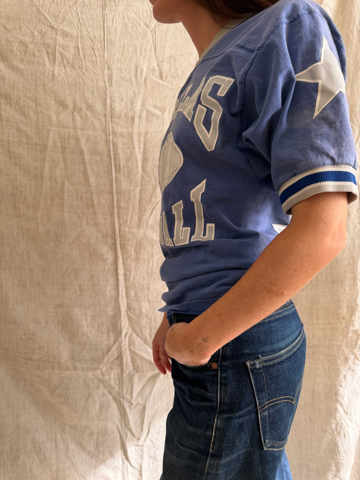 Faded Blue Dallas Football Fee