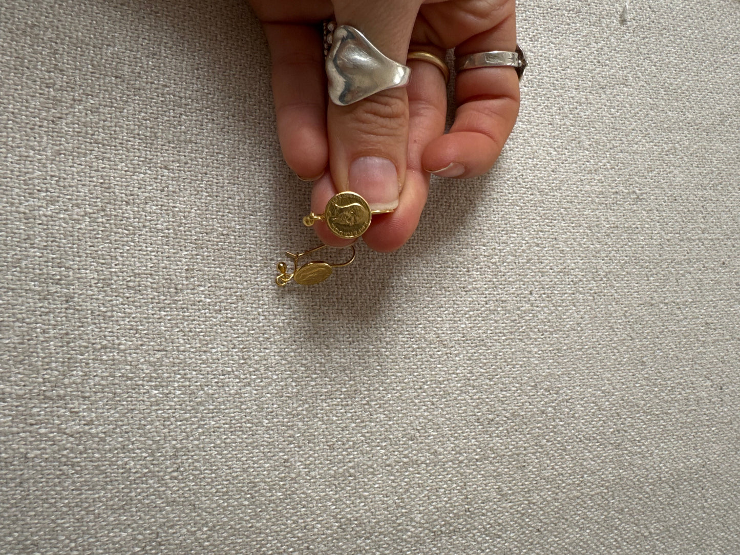 Mini Coin Earrings