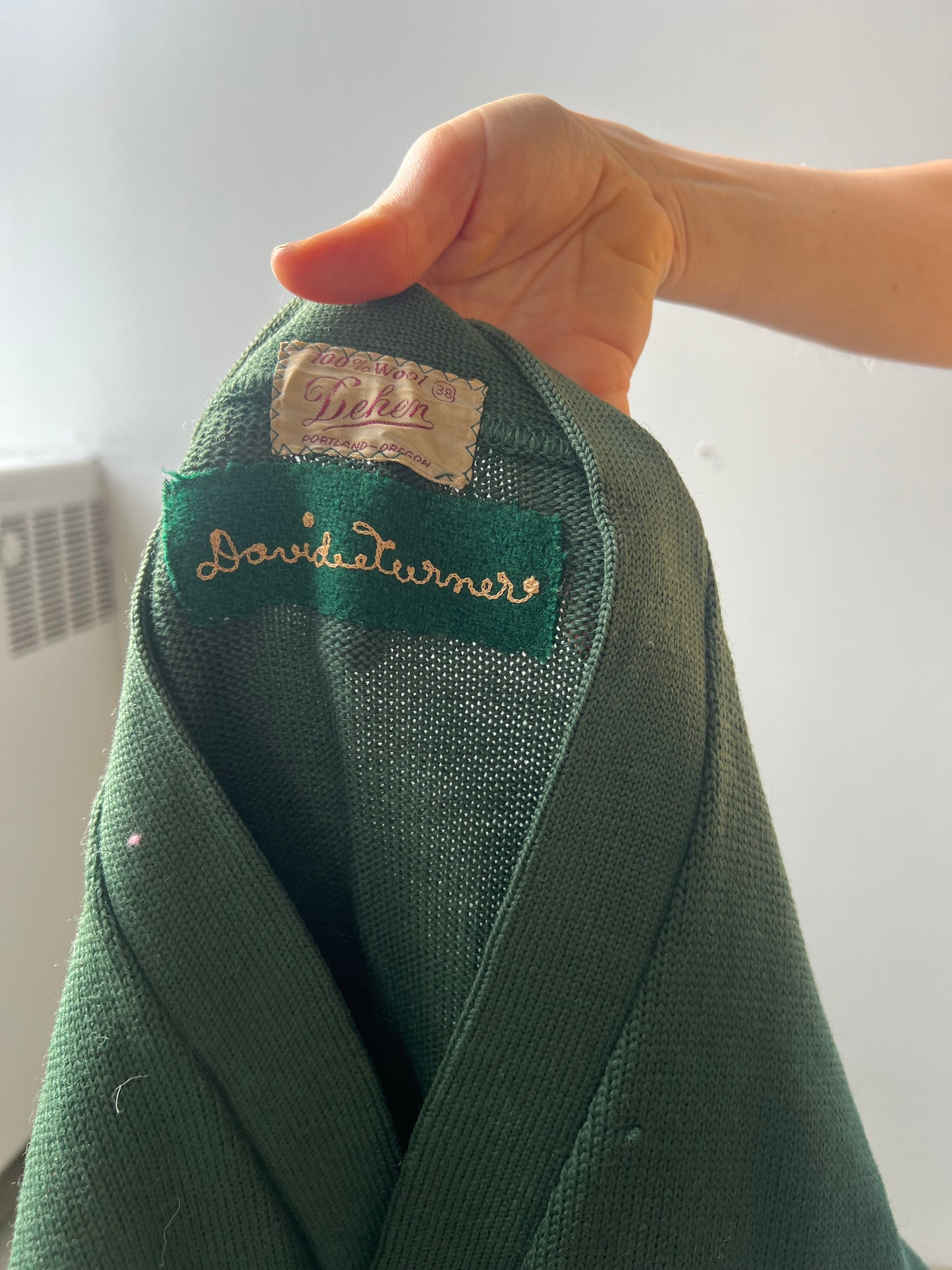 Green Cubs Varsity Cardigan