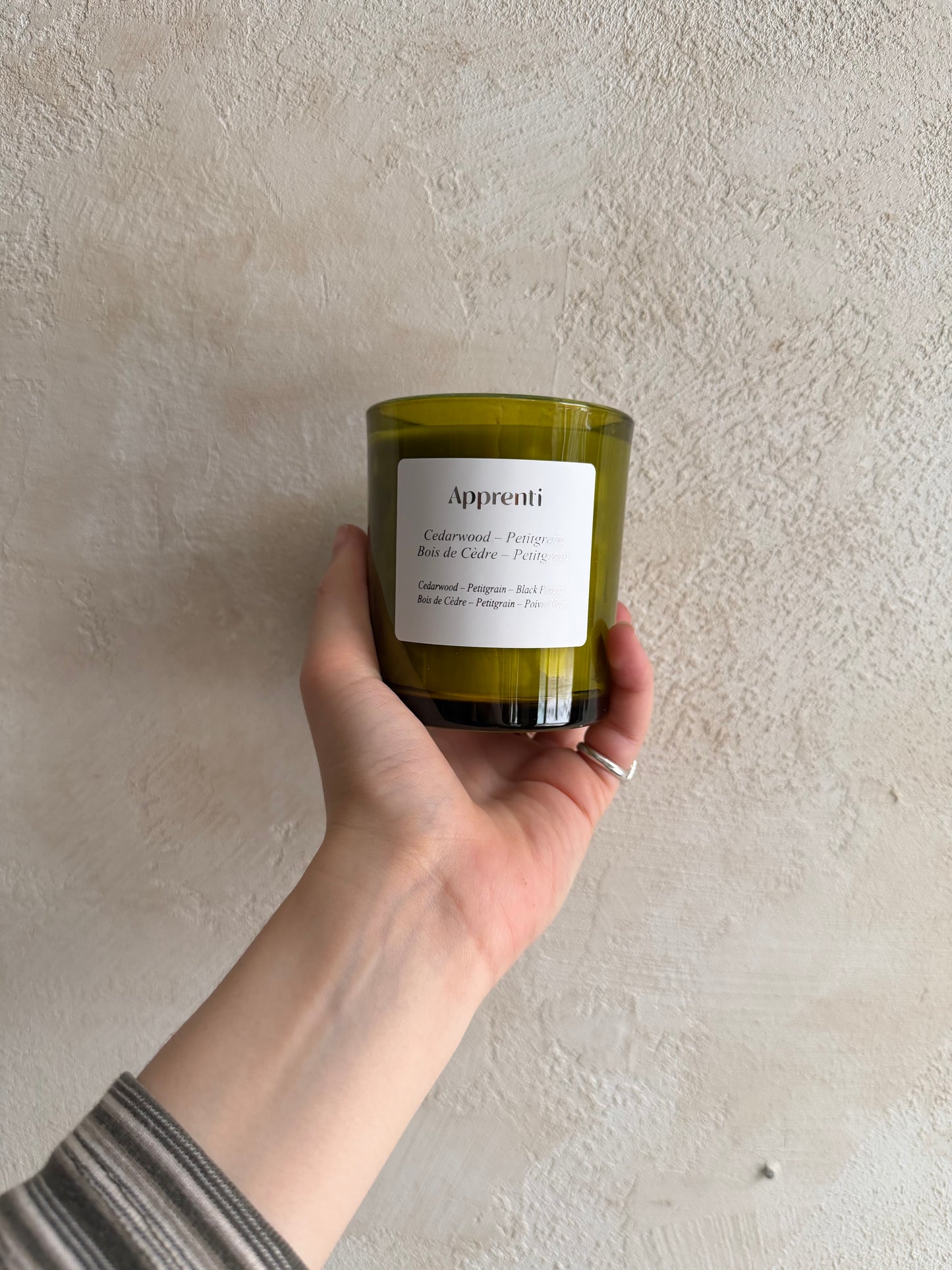 Cedarwood and Petitgrain Candle by Apprenti Ôr'ganik