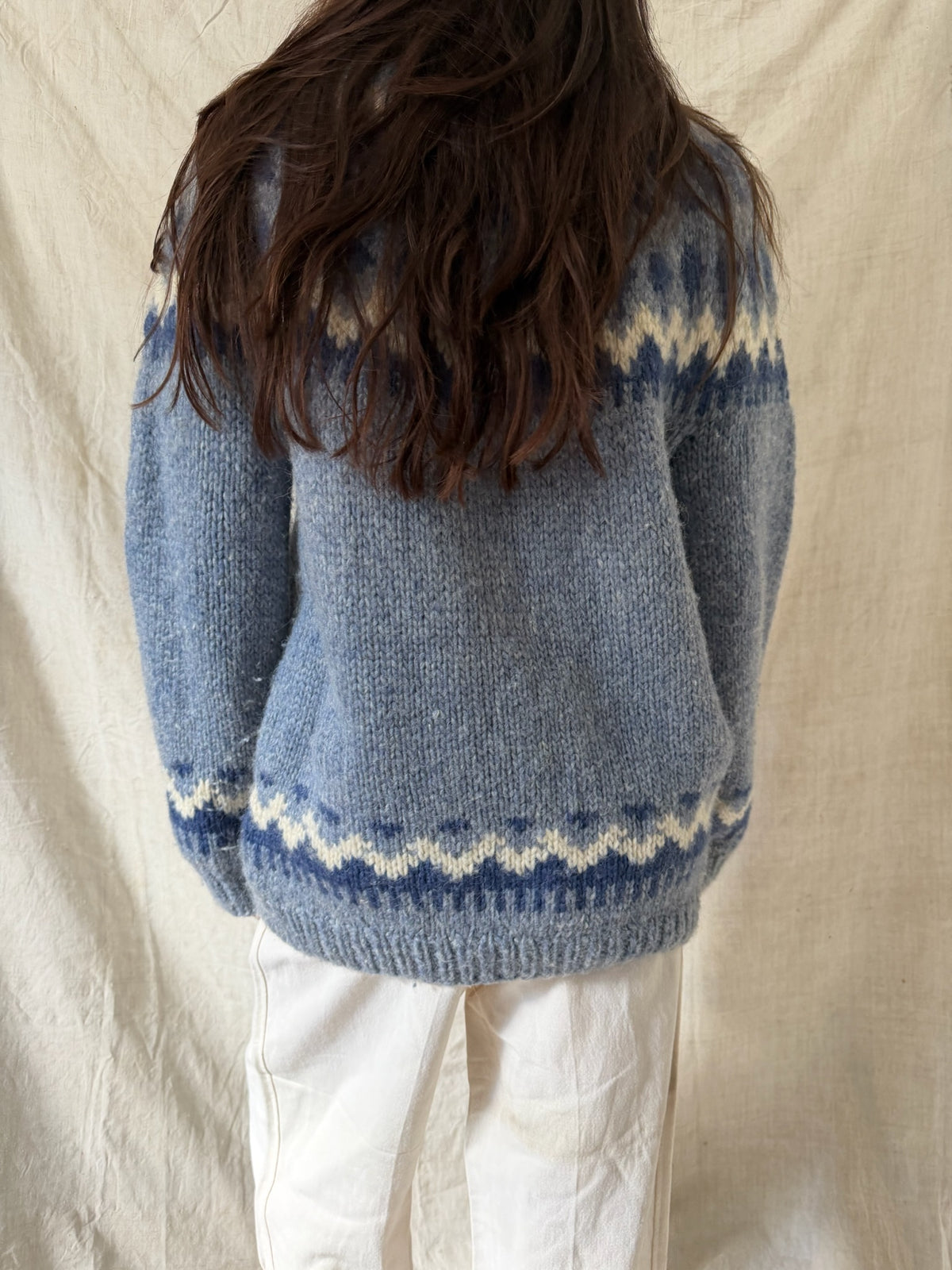 Icelandic Blue Wool Sweater