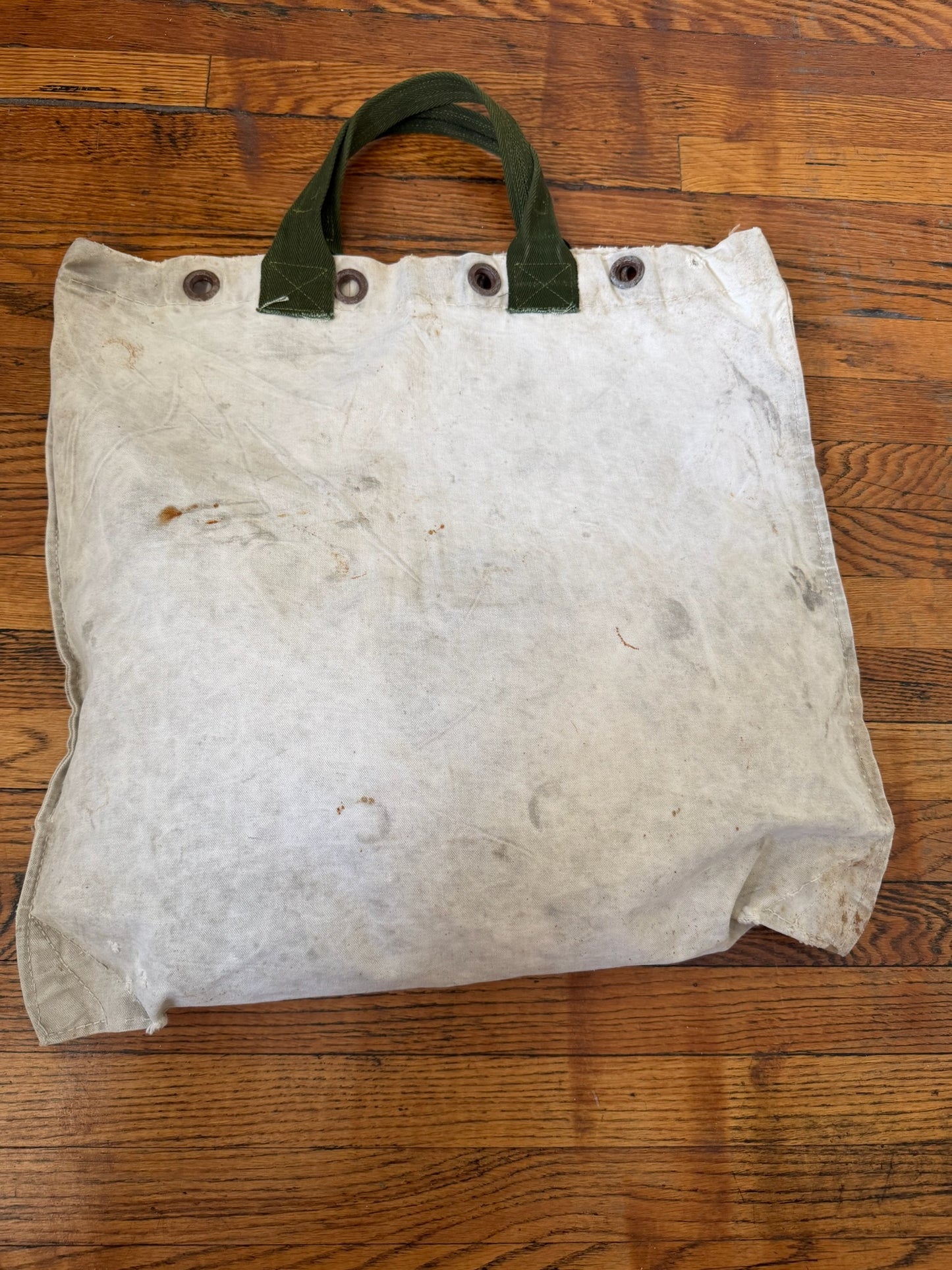 Reworked Canada Post Tote Bag/ Green strap