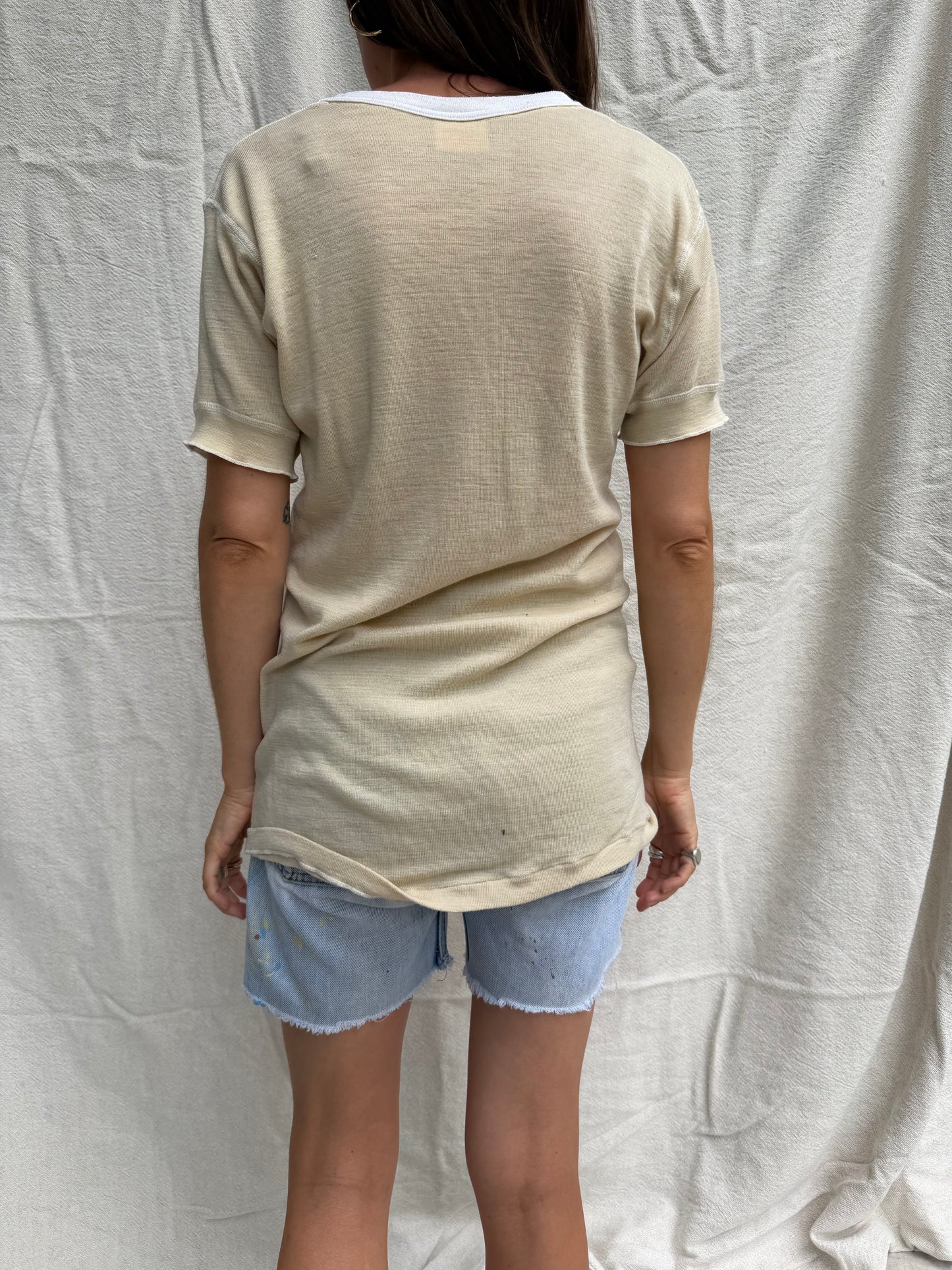Cream Wool Undershirt