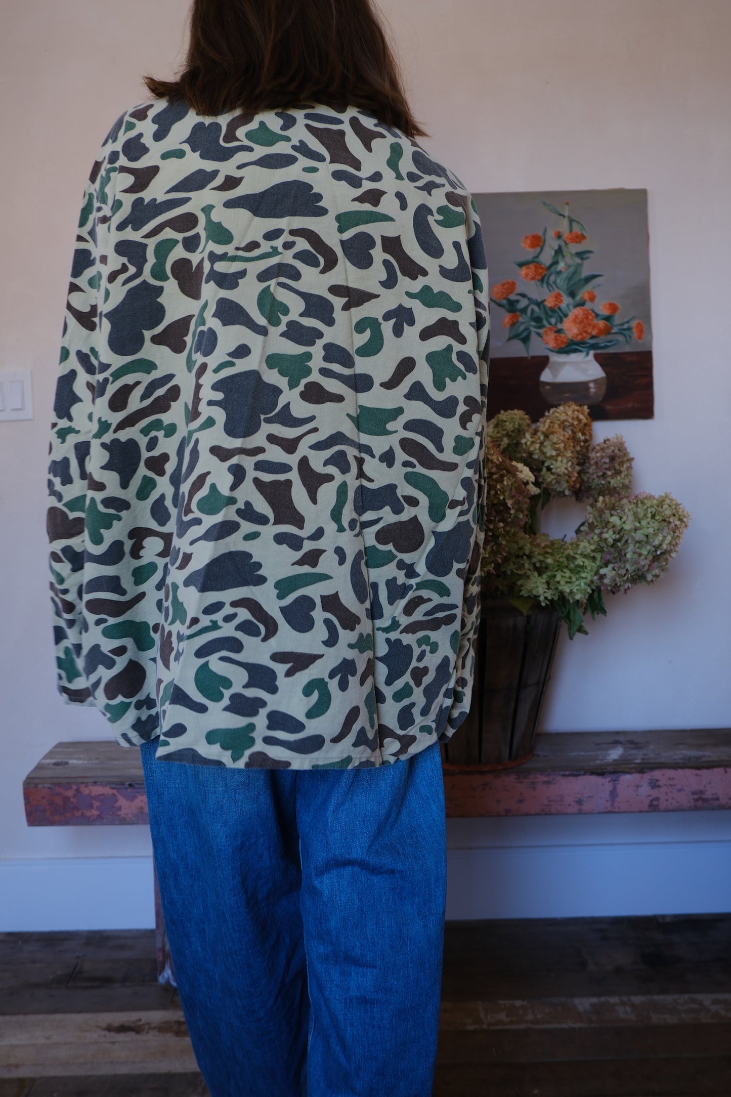 Cotton Camo Button-Up
