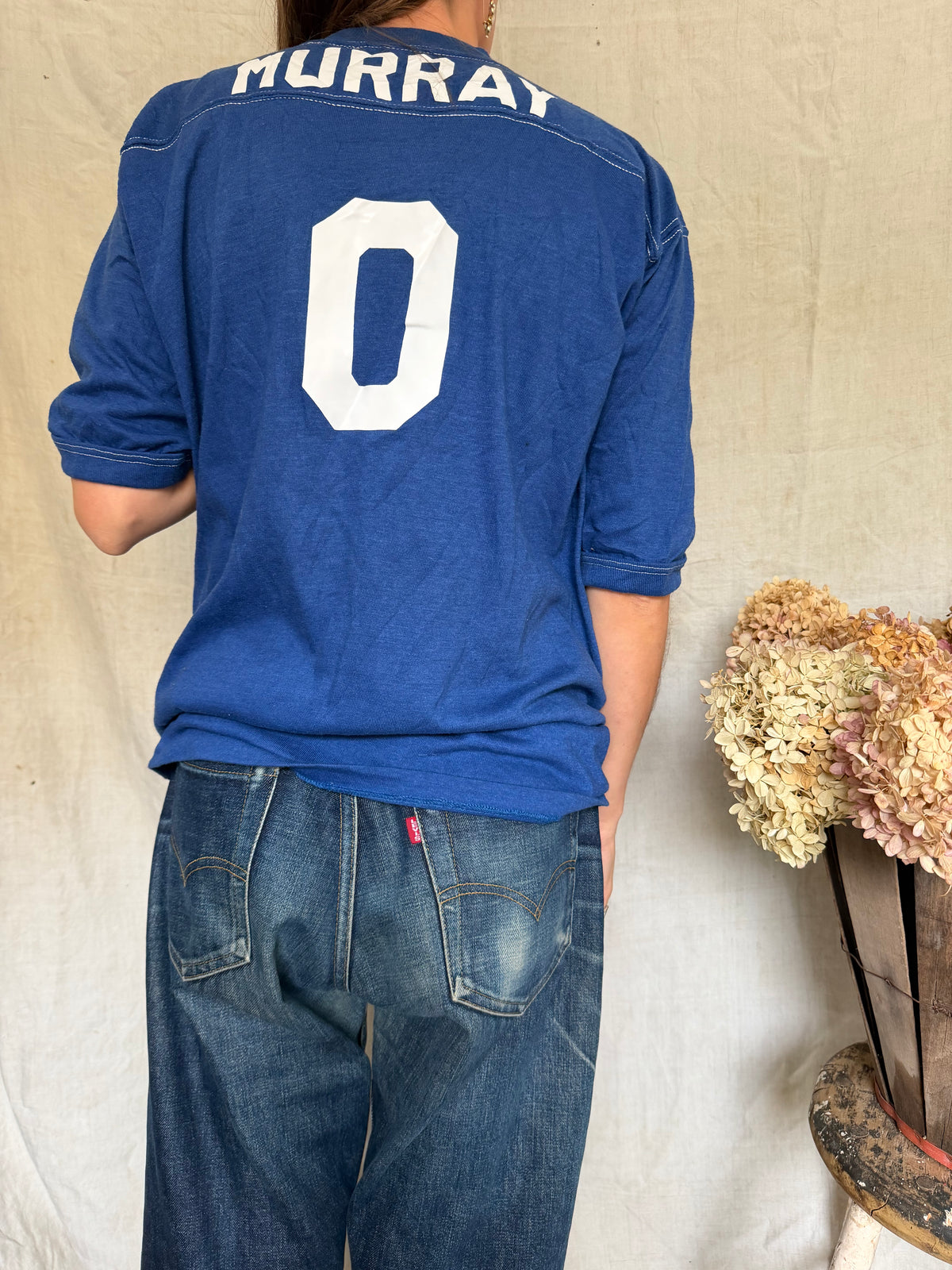 Blue Varsity Tee