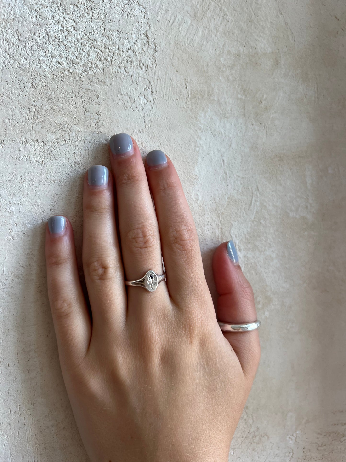 Baby Signet Posy Ring by Rosalind Studio