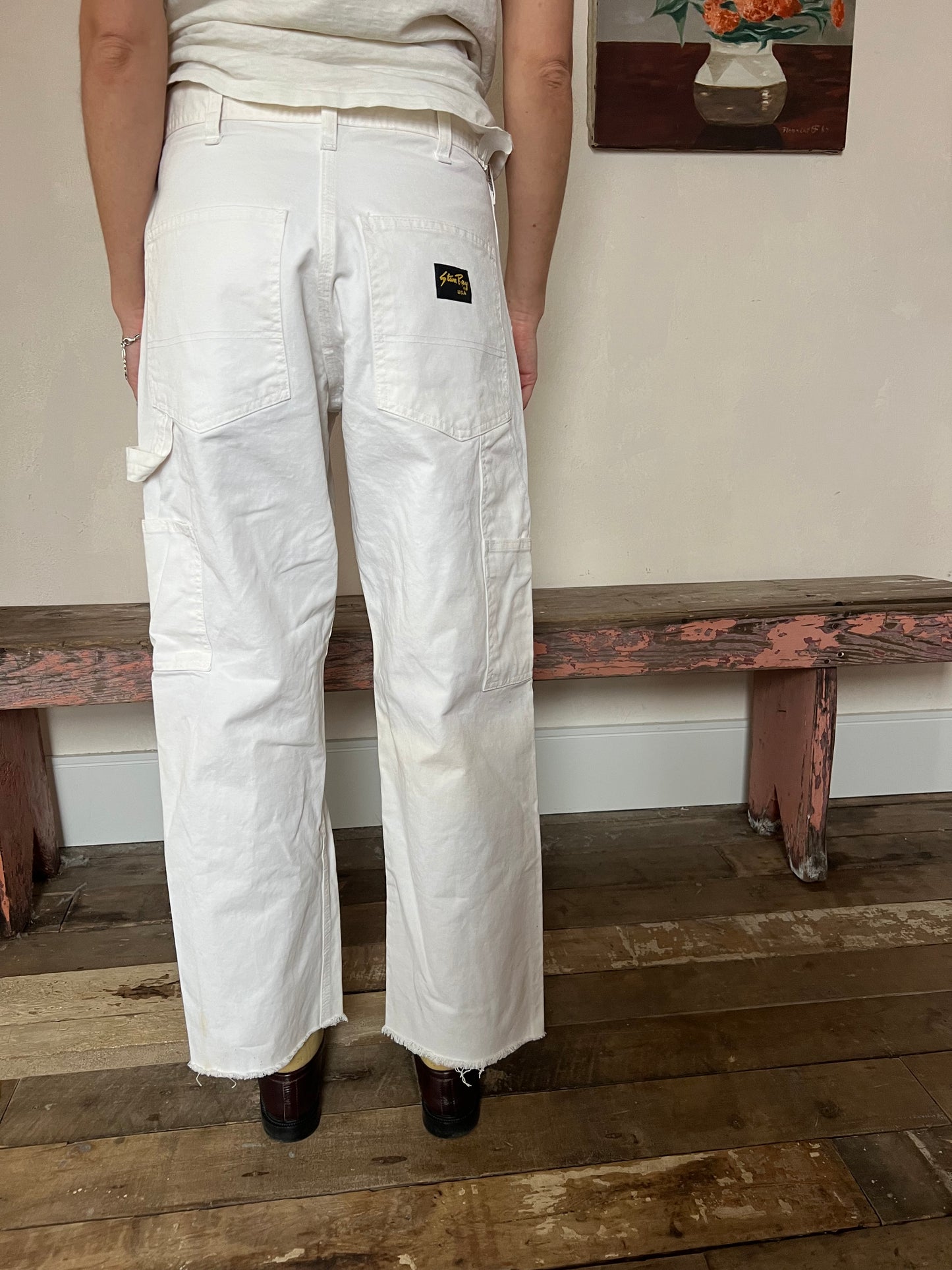 Stan Ray White Carpenter Pants