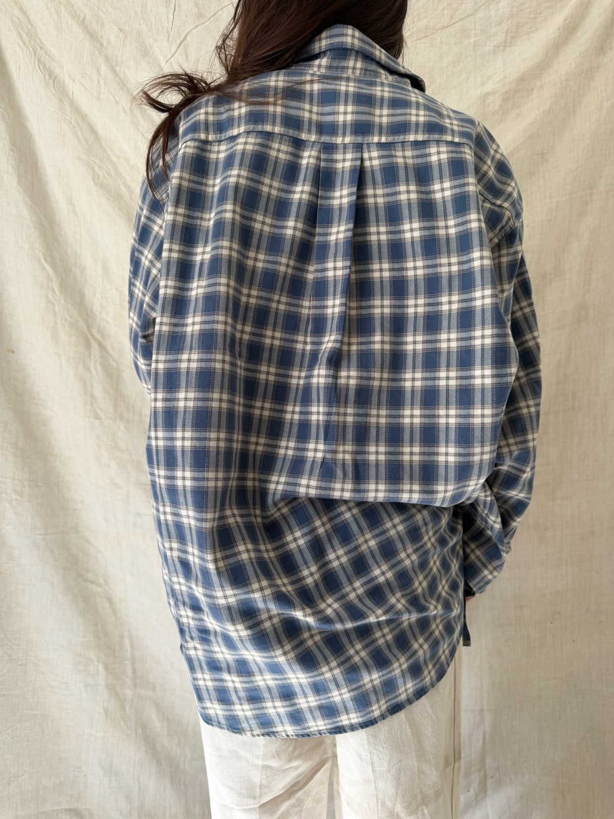 Blue + Cream Checker Shirt