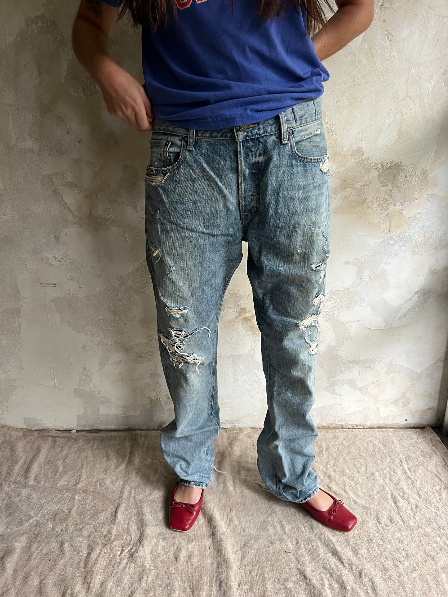 Denim & Supply Faded + Distressed Jeans