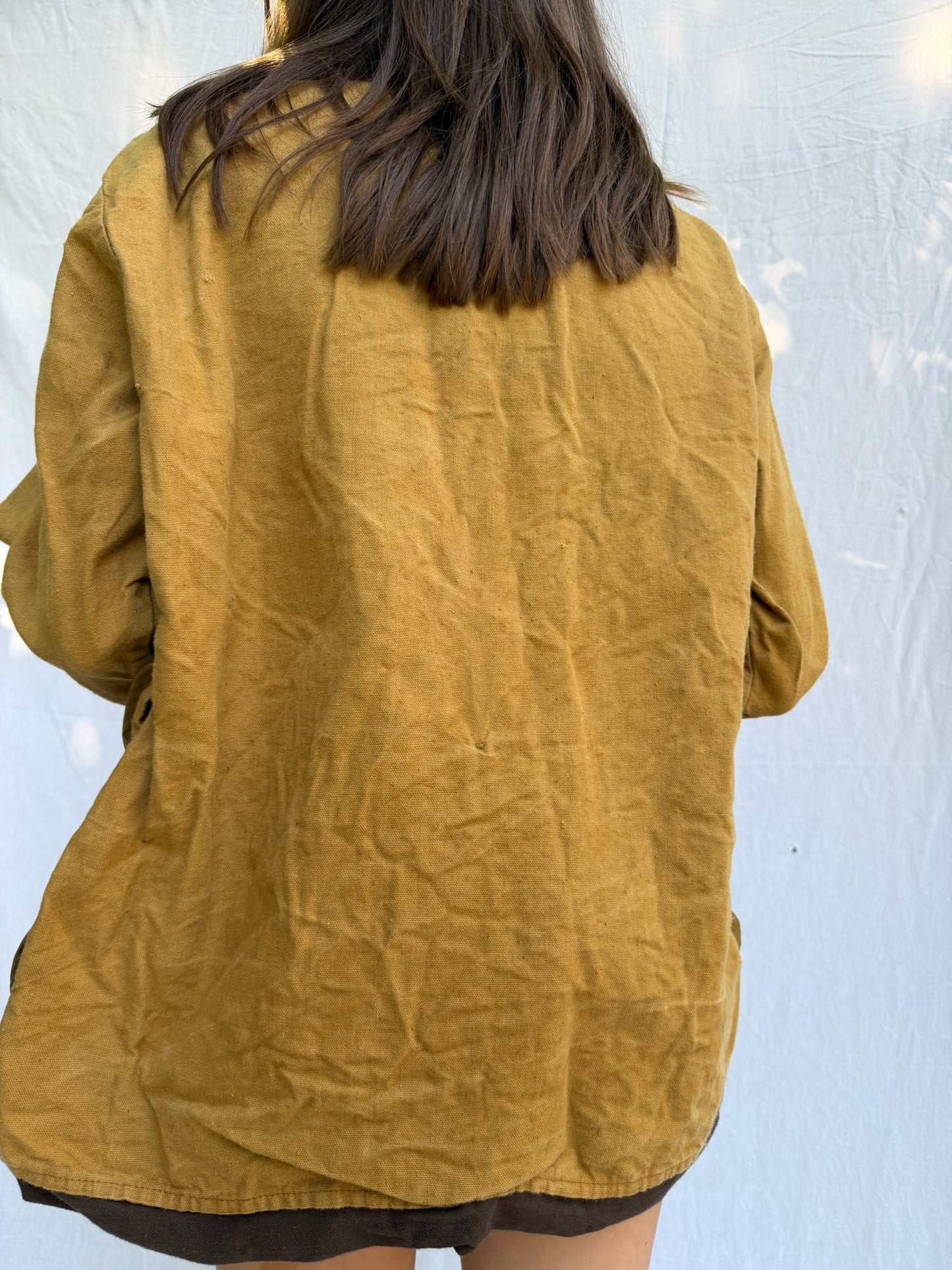 Tan Hunting Jacket with Brown Corduroy