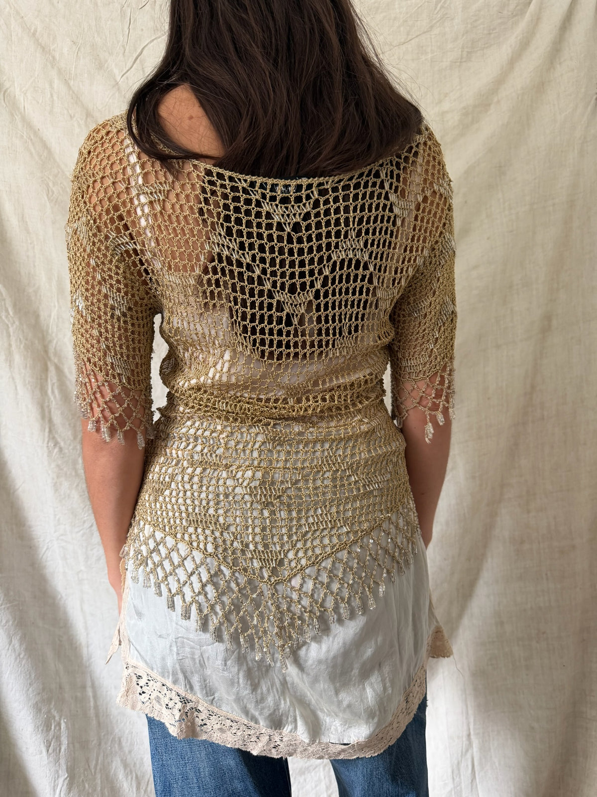 Beaded Crochet Top