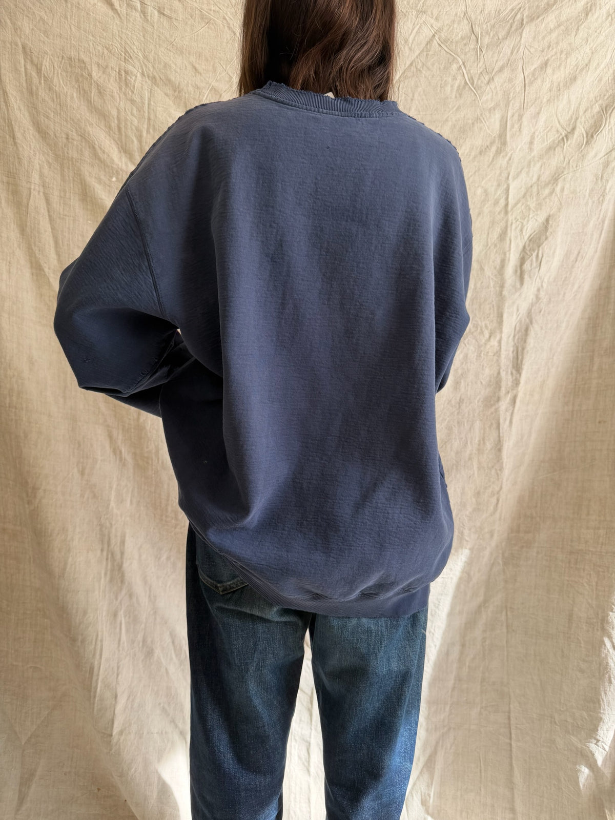 Super Distressed Adidas Crewneck