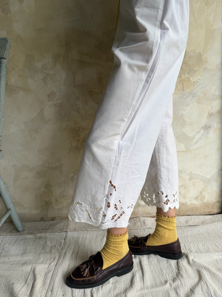Handmade Floral Cutout Bloomer Pants 01