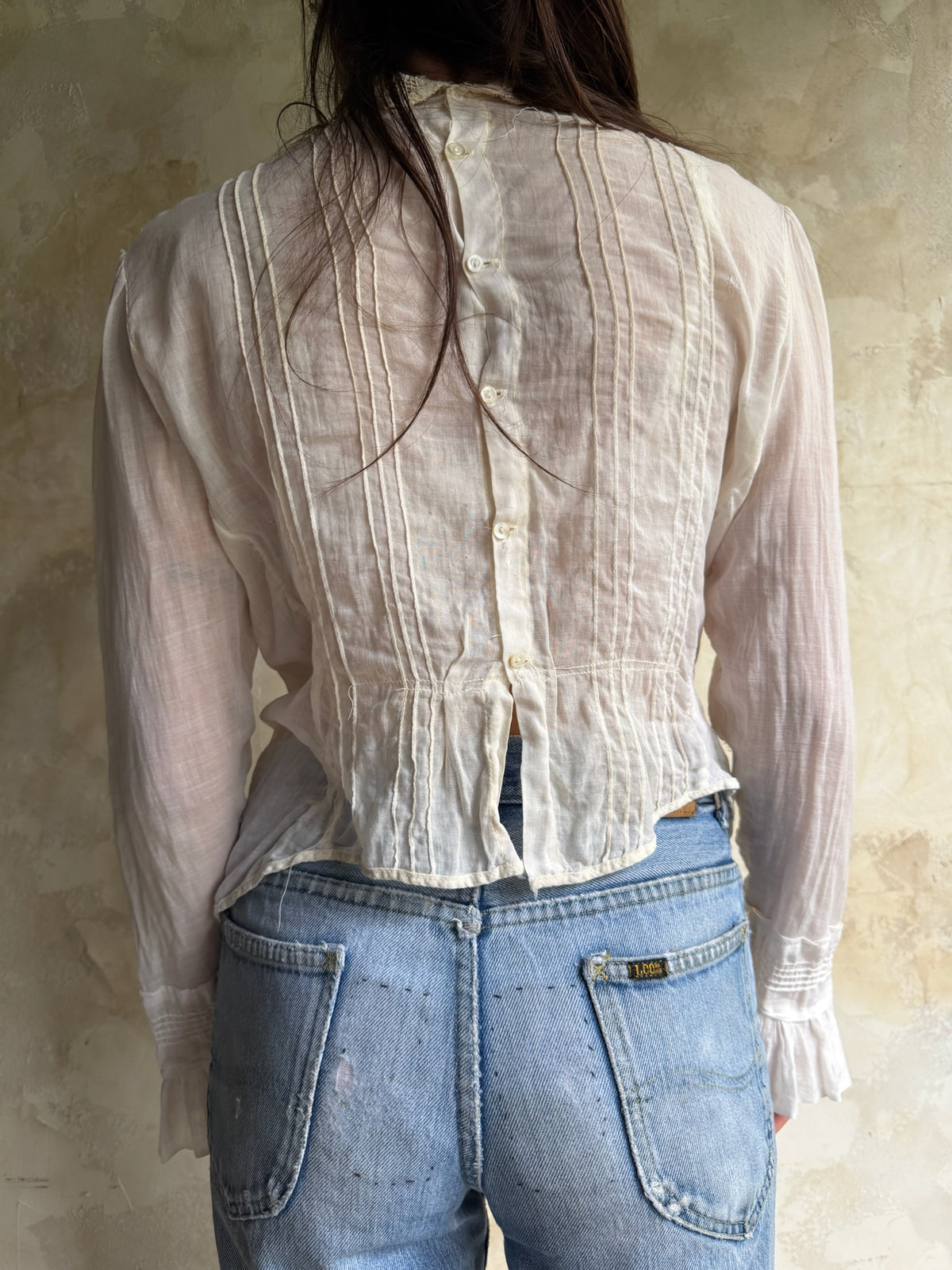 Edwardian White Crochet Blouse