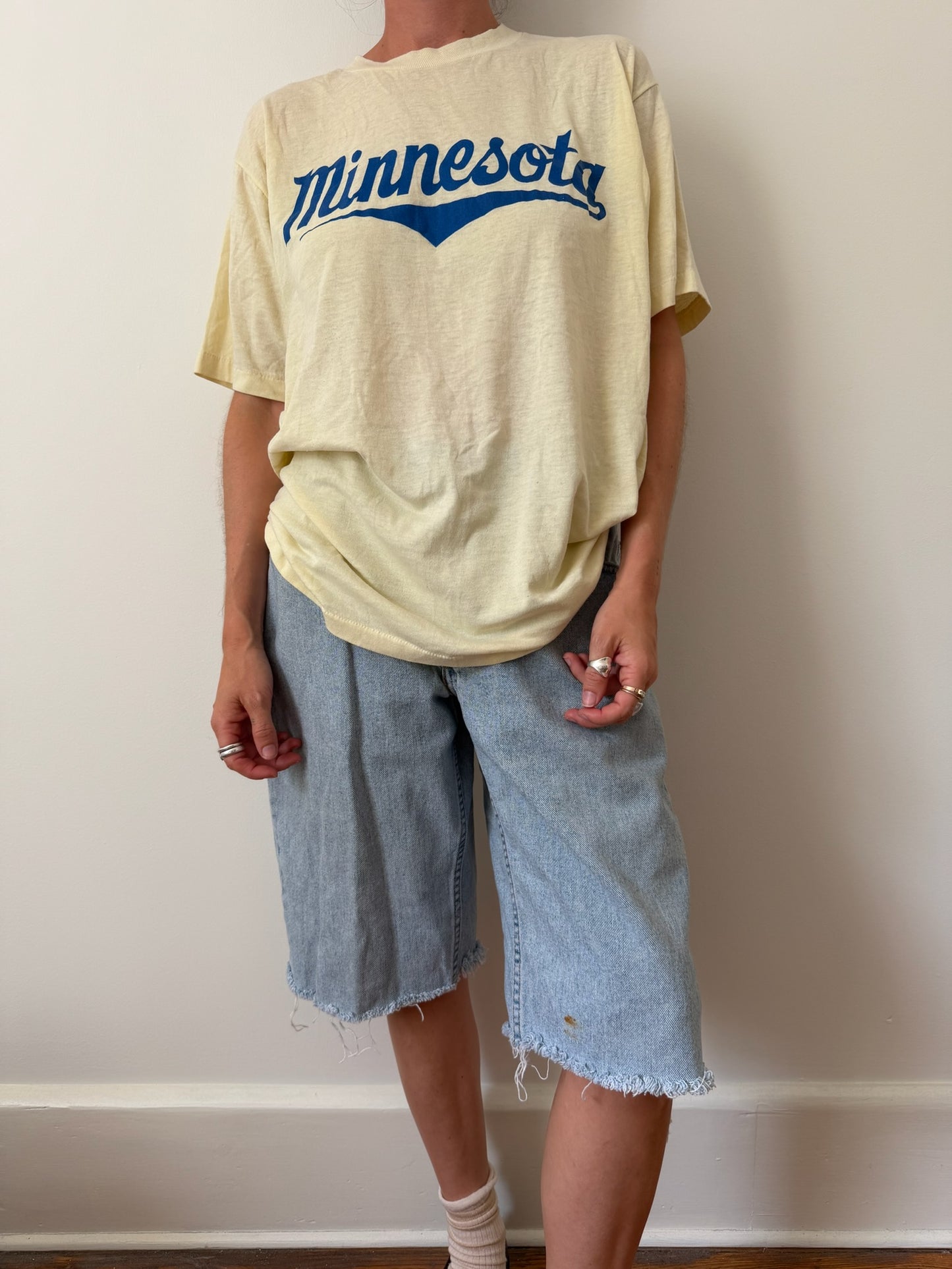 Thin Baby Yellow Minnesota Tee