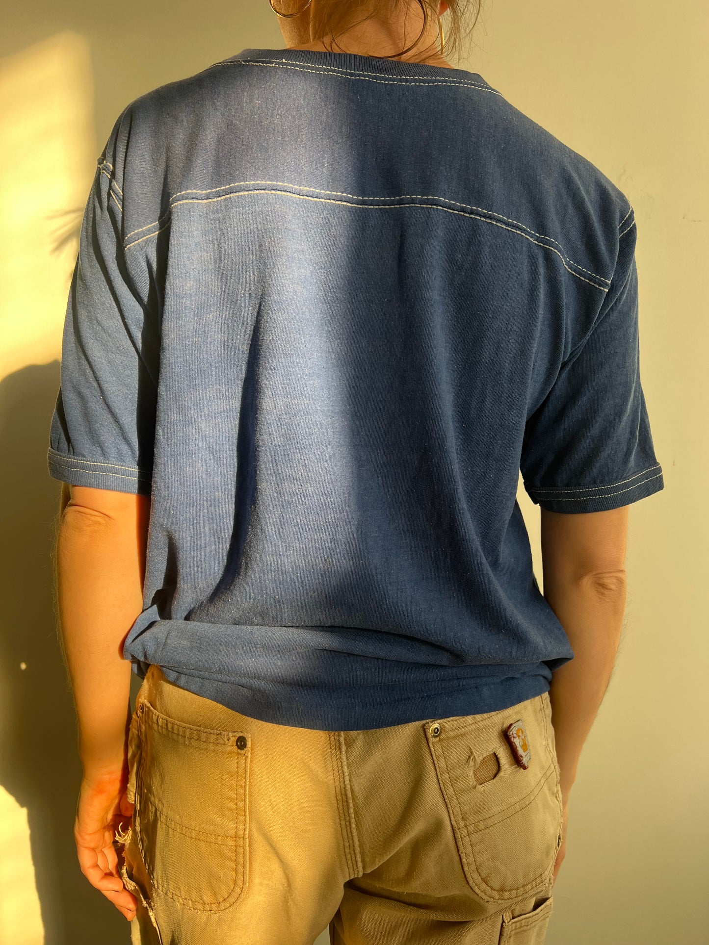 Faded Denim Blue Tee