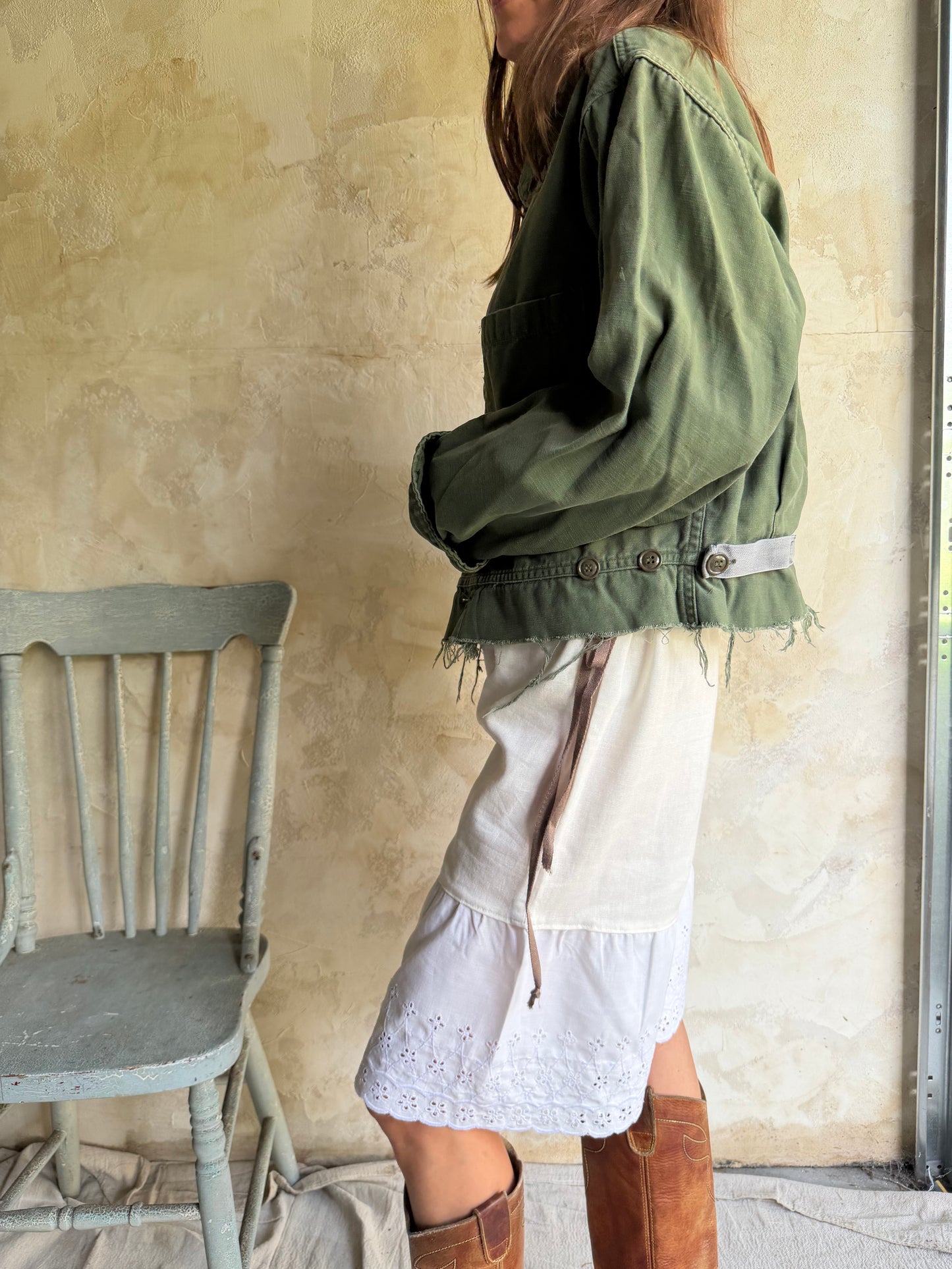 Military Cropped Jacket