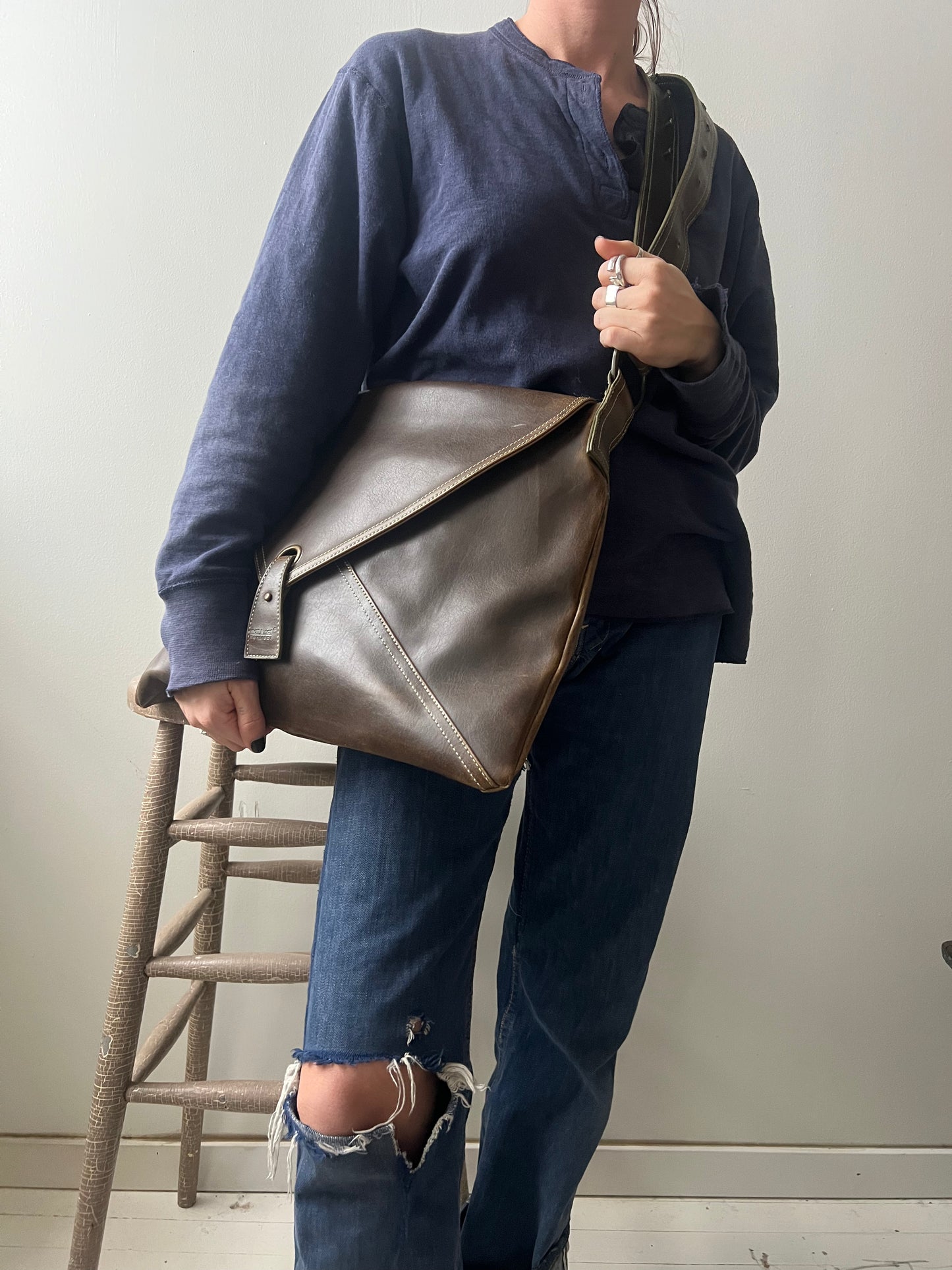 Vegan Leather Crossbody Bag