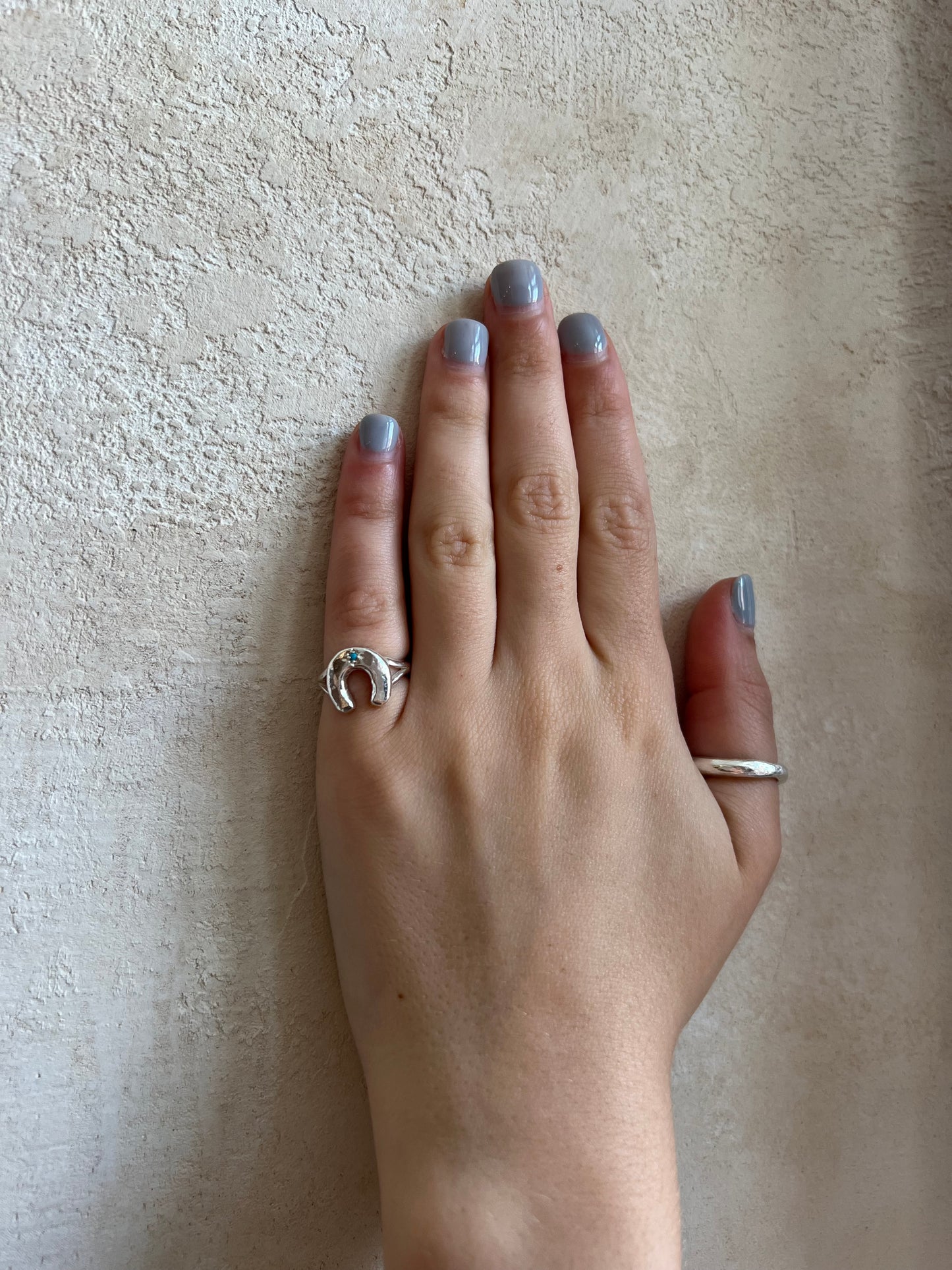 Lucky Turquoise Horseshoe Ring by Rosalind Studio