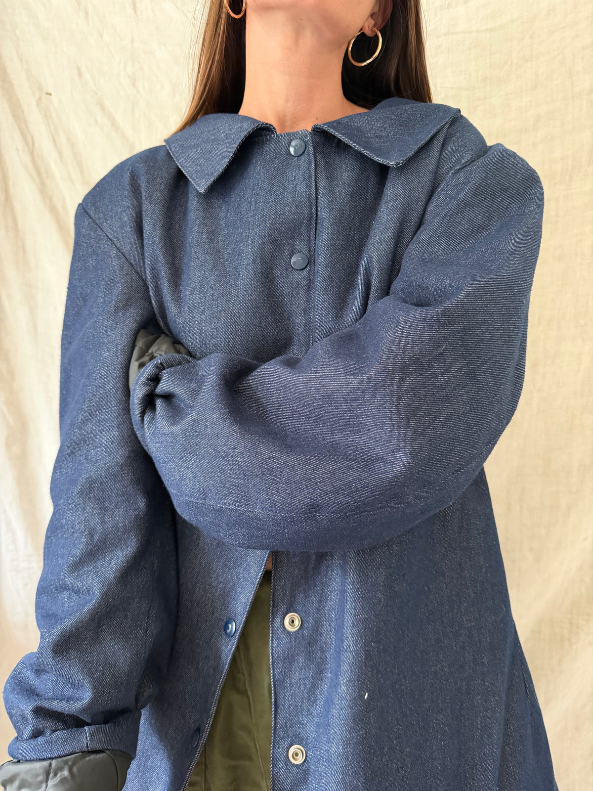 Denim Peacoat