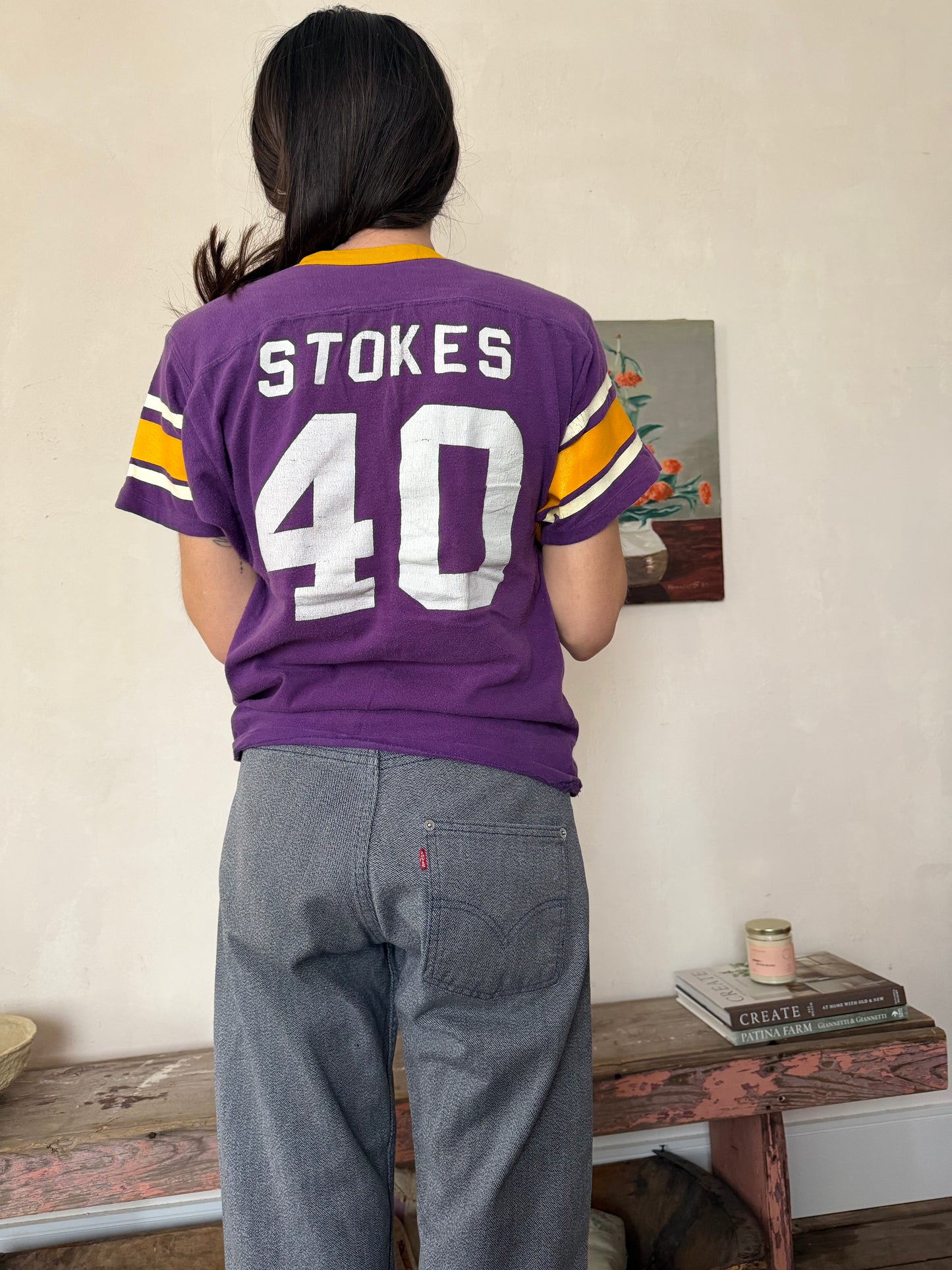 Stokes Purple Varsity Tee