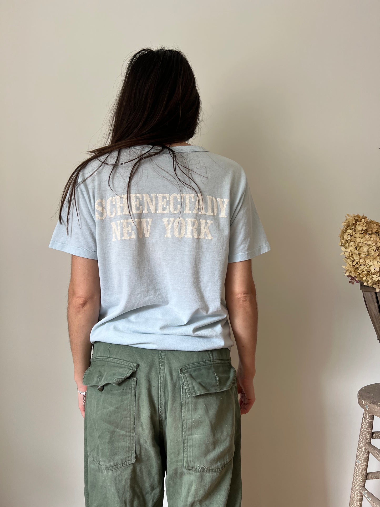 Baby Blue Champion Basketball Tee