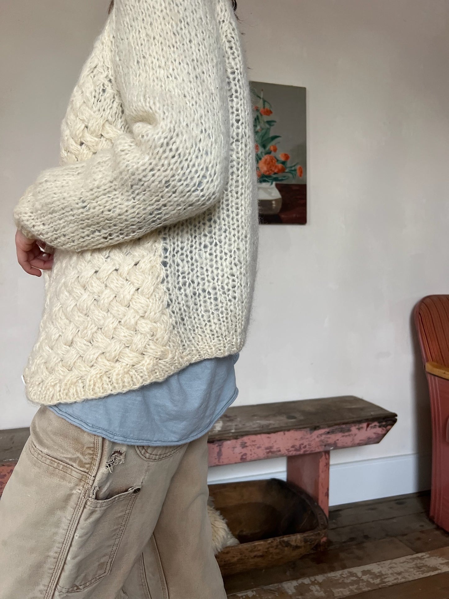 Cream Knit Cardigan