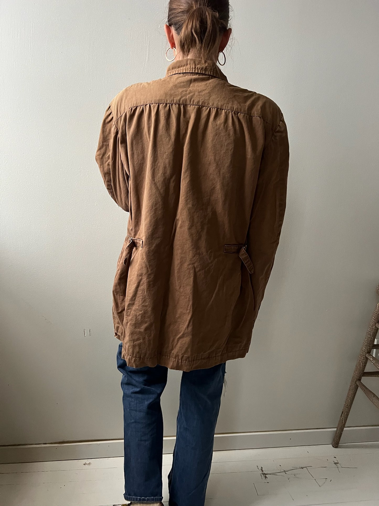 Brown Chore Zip-up Jacket