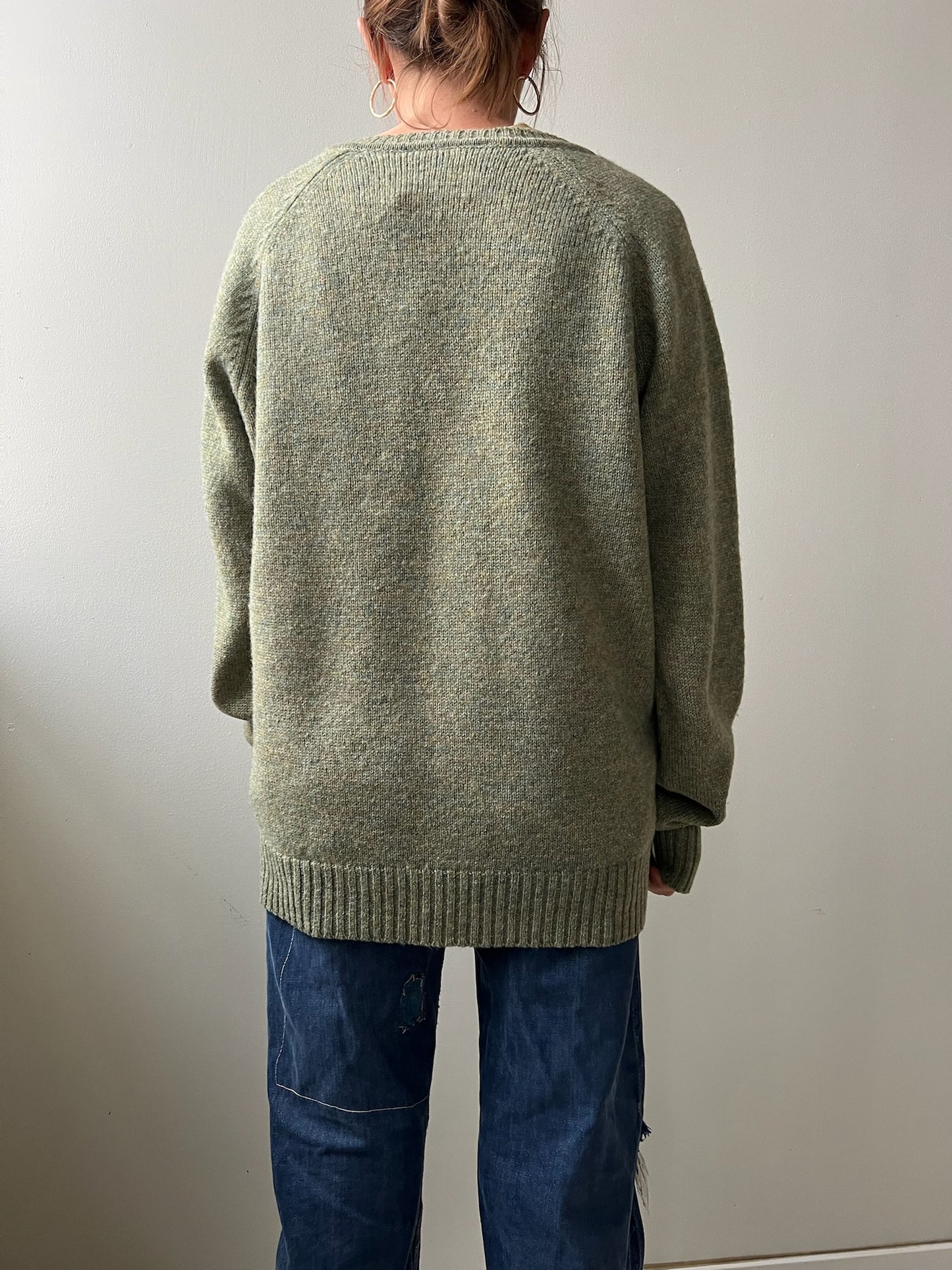 Sage Green Wool Sweater