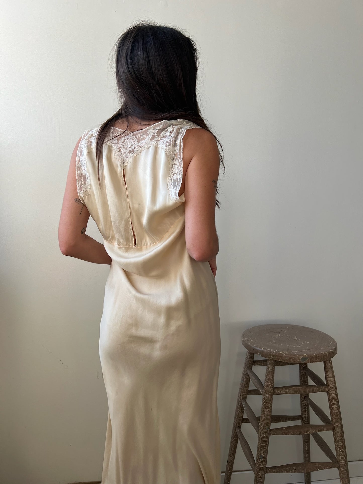 Butter Yellow Silk Slip