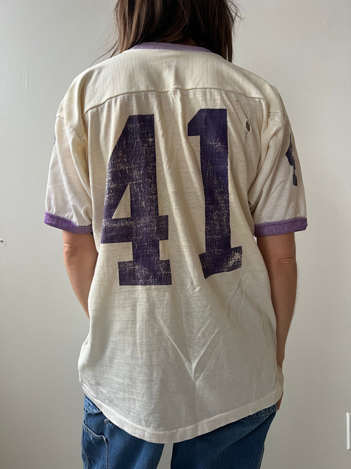 Faded Purple Football Jersey