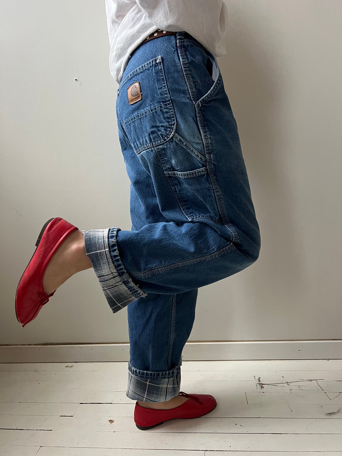 Flannel Lined Denim Carhartt Pant