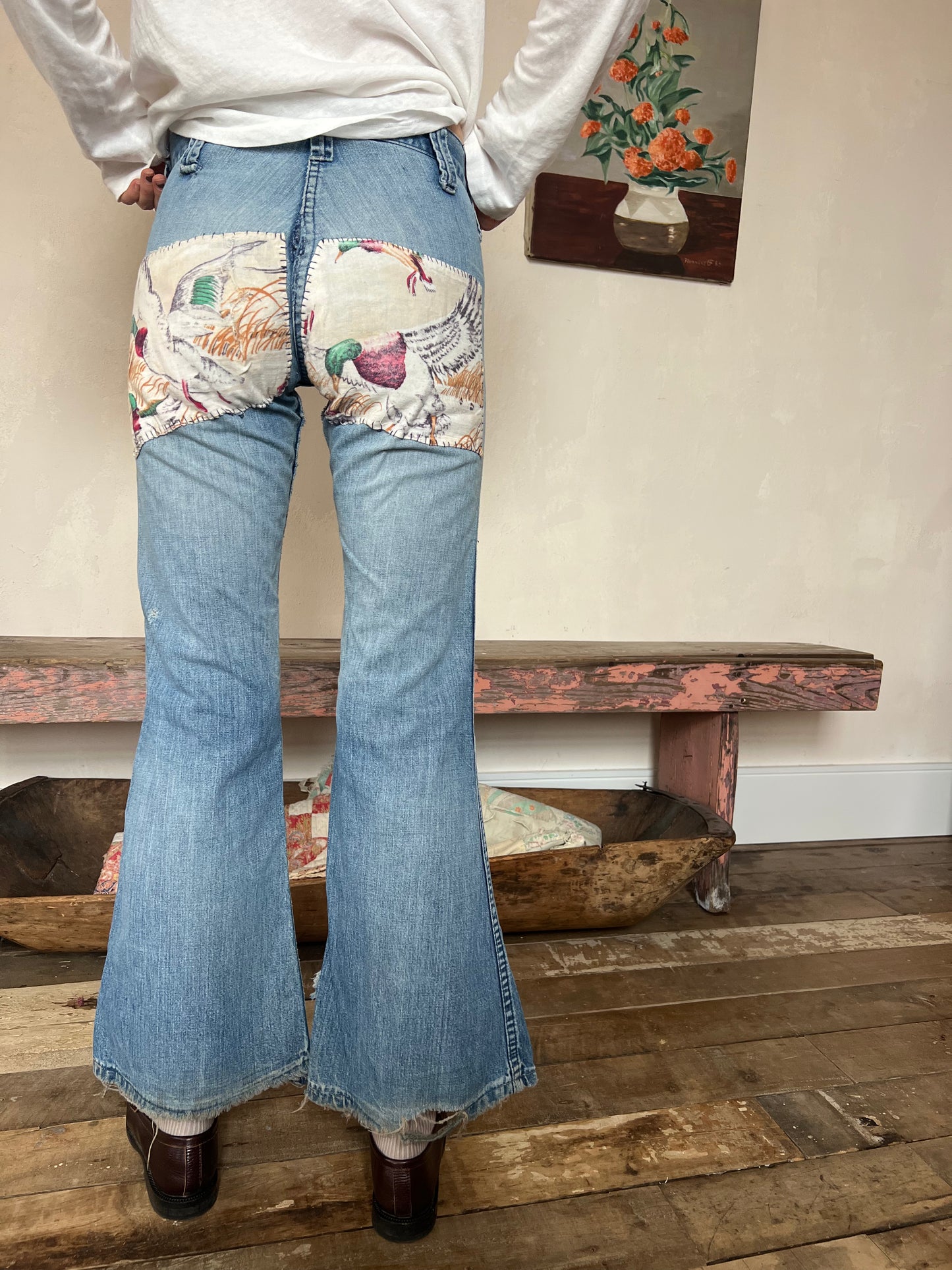 70s Mended Patchwork Flares