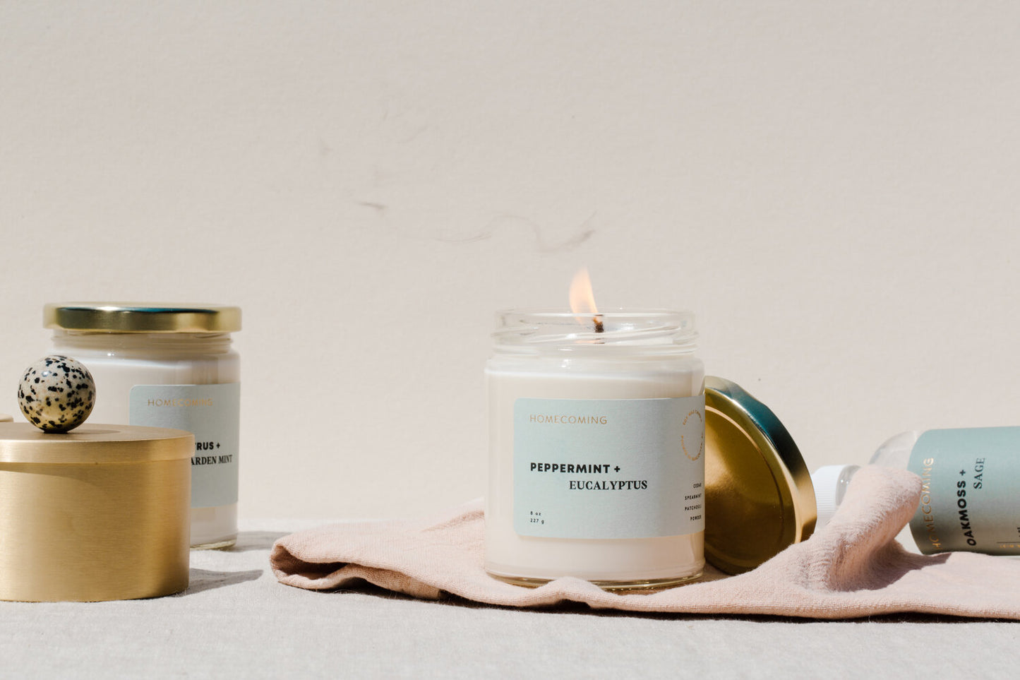 Peppermint + Eucalyptus Candle