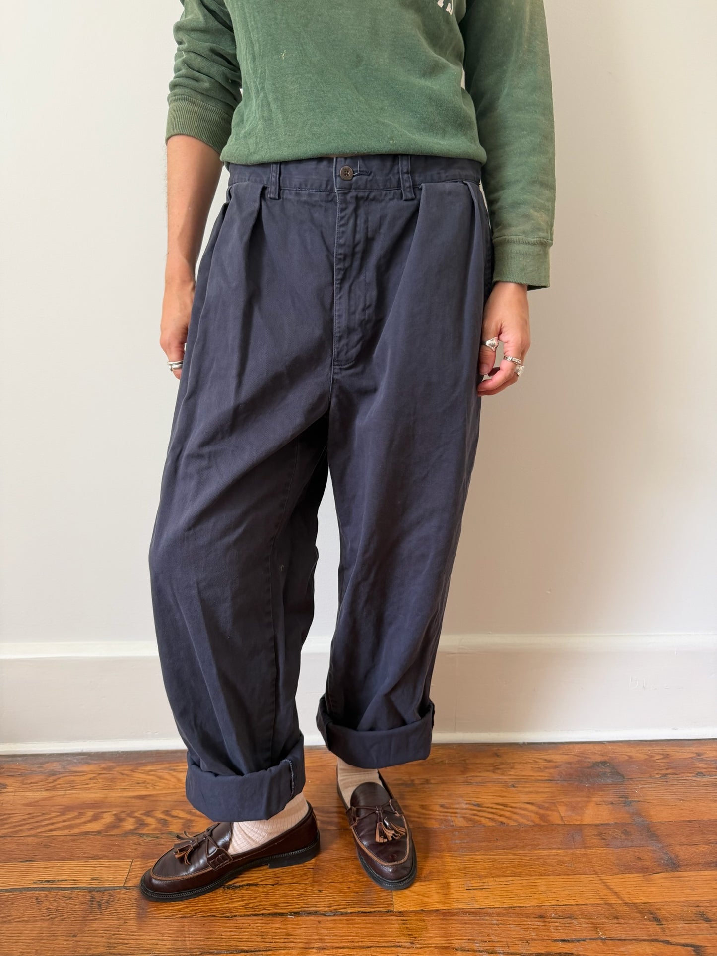 Men’s Ralph Lauren Navy Cotton Trouser