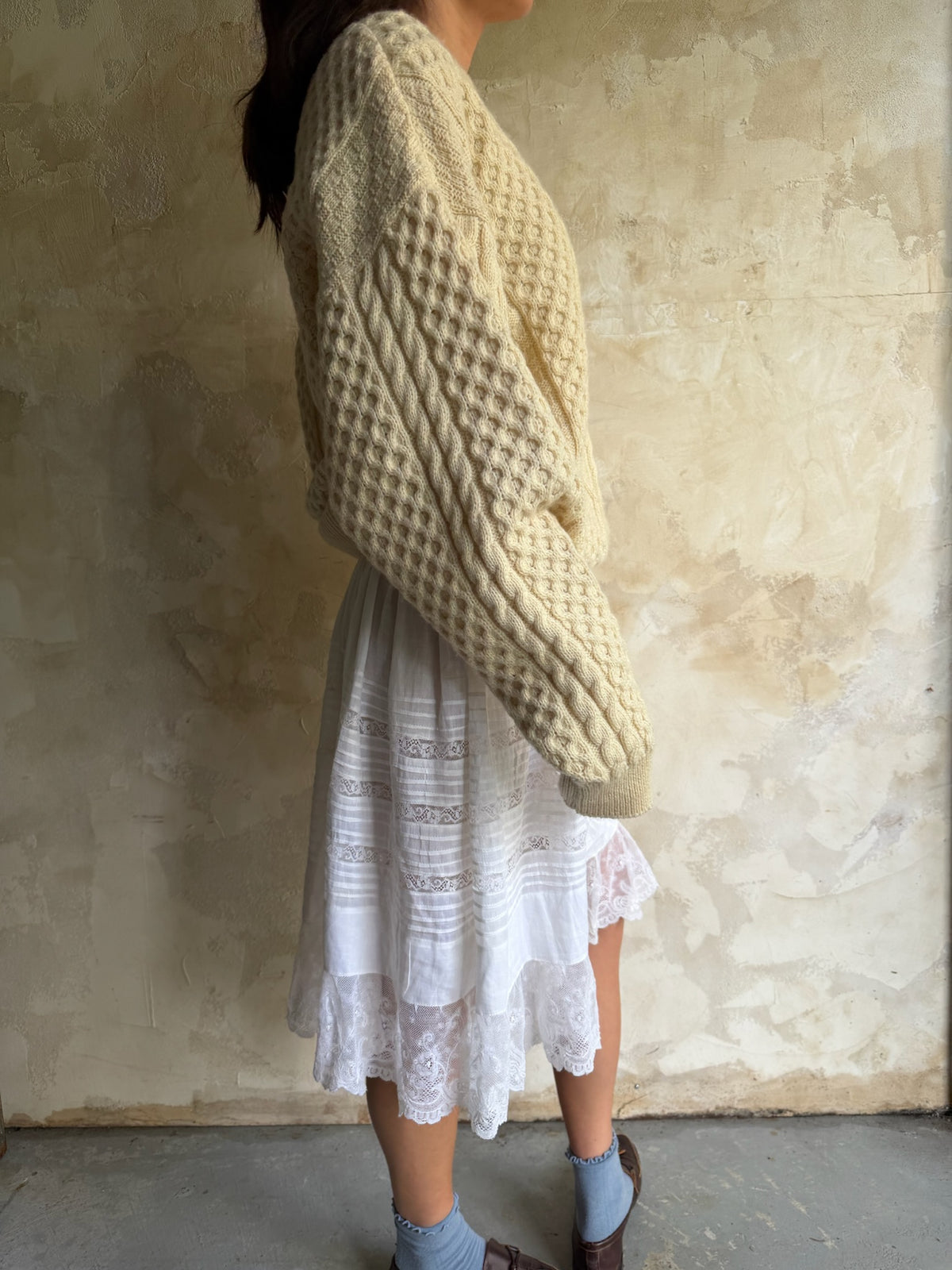 Irish Wool Fisherman Sweater