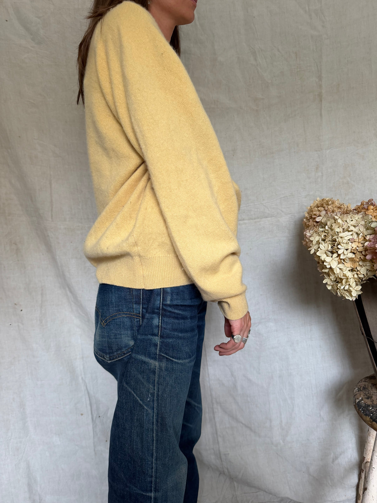 Butter Yellow Cashmere Sweater