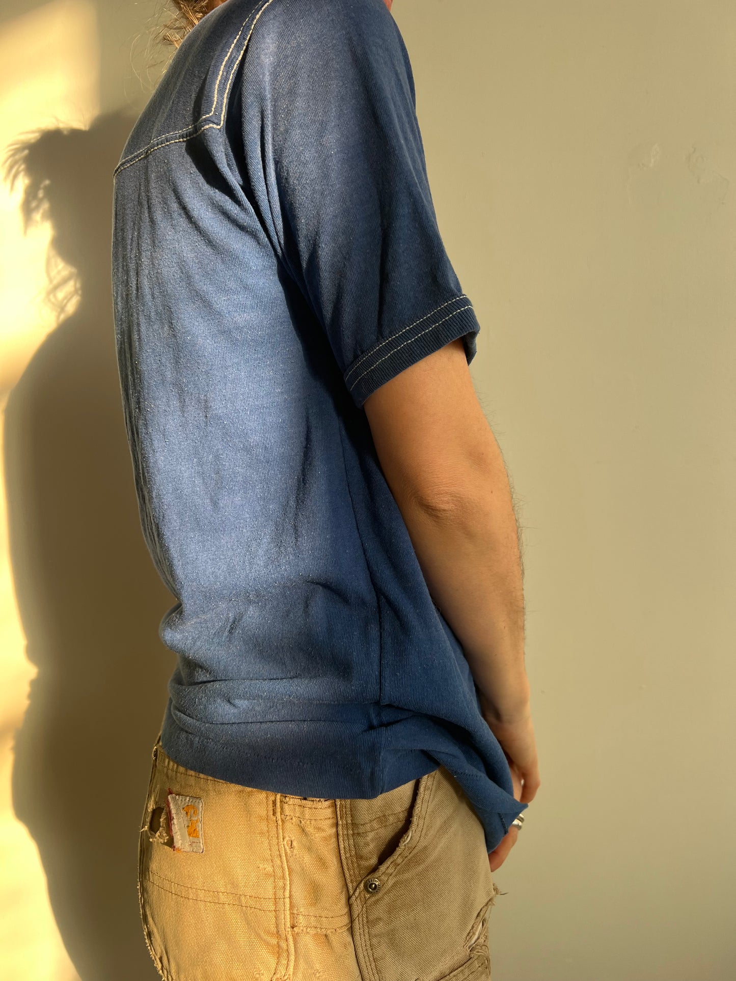 Faded Denim Blue Tee