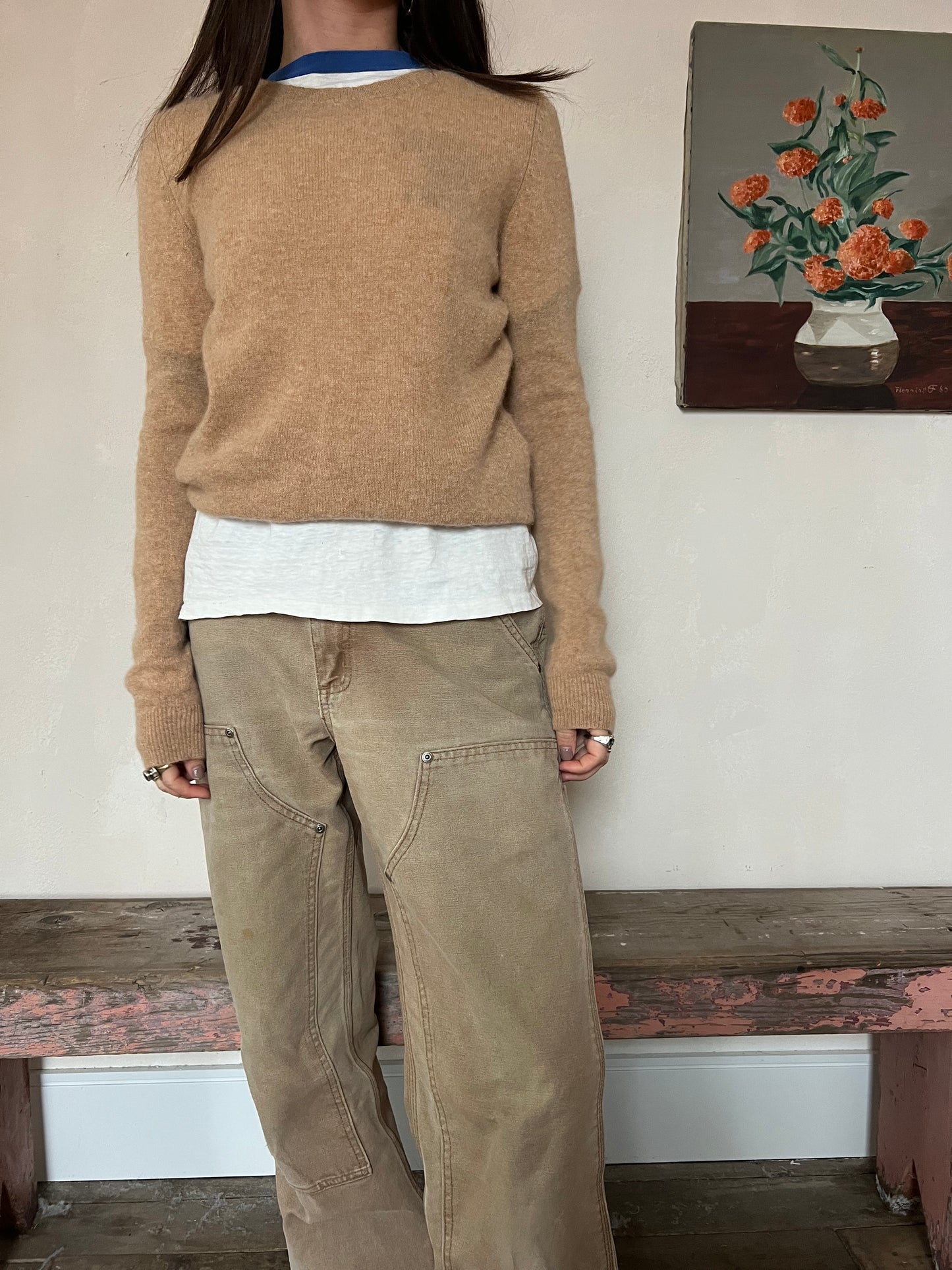 Camel Cashmere Sweater